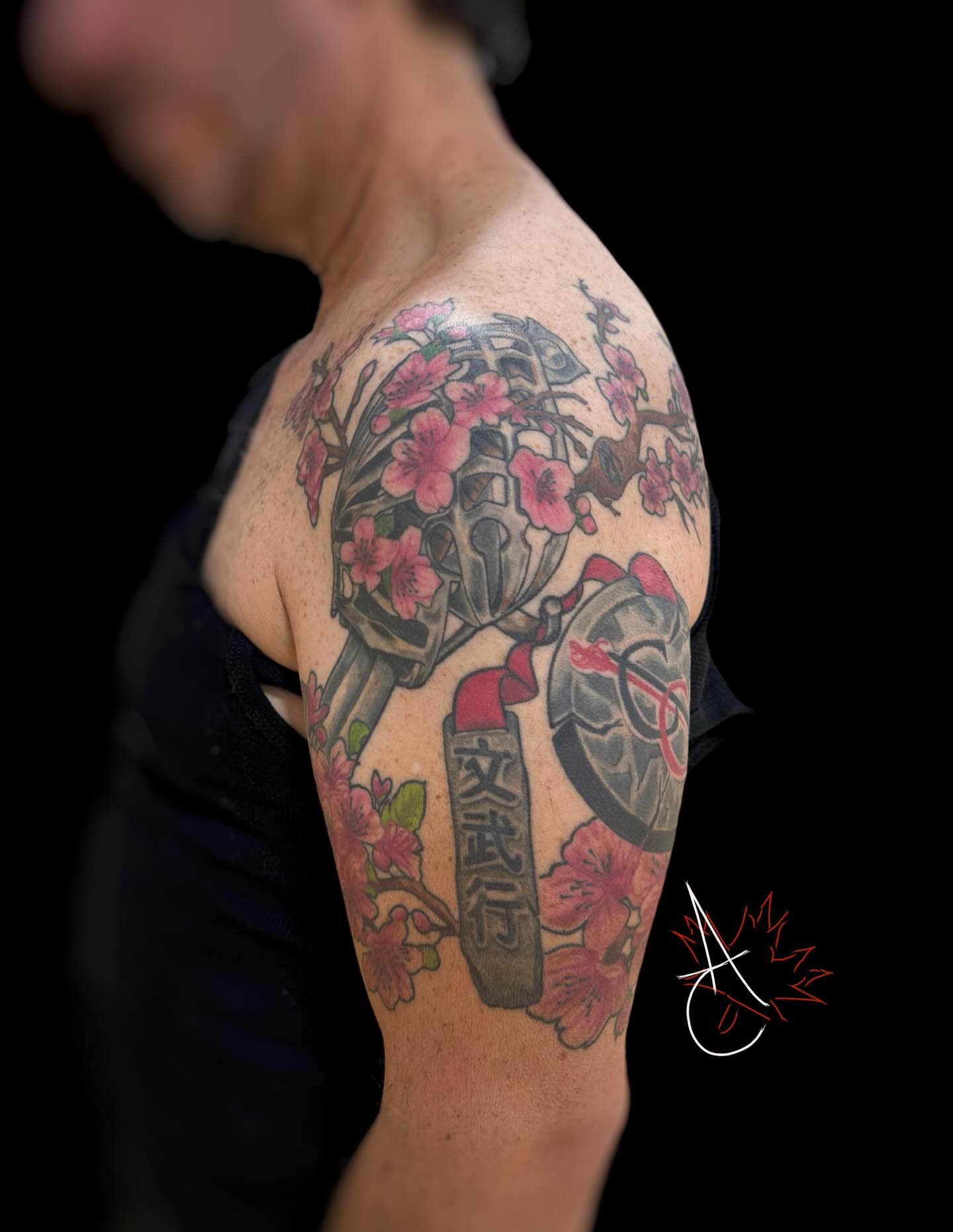 Tattoo by @artofcanada — japanese_irezumi, dotwork