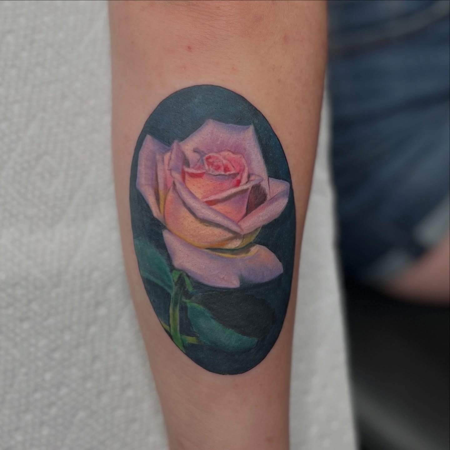Rose realism tattoo on the forearm by 𝗕𝗿𝗮𝗻𝗱𝘆  𝗪𝗼𝗼𝗱𝗳𝗼𝗿𝗱