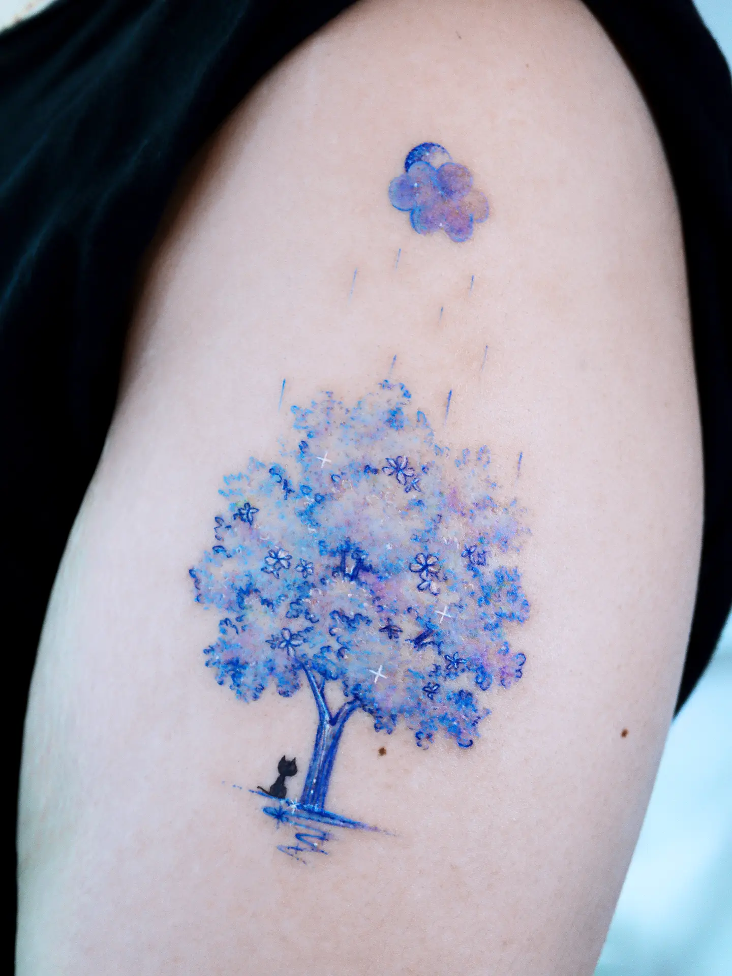 Tattoo by @tattooist_namoo — dotwork, watercolor