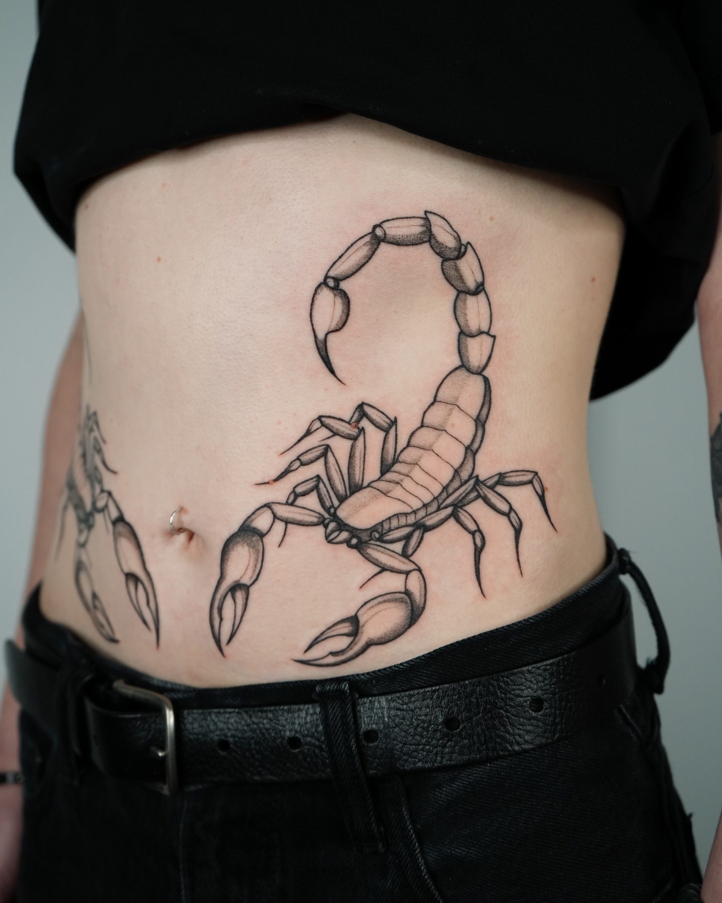 Tattoo by @mikaylasuetattoo — black_and_grey