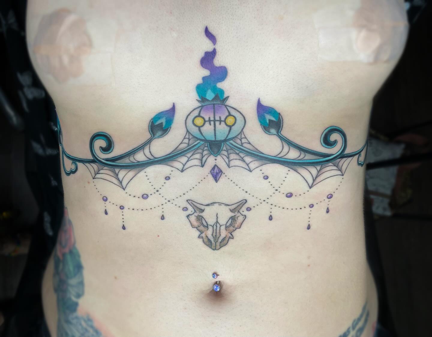 Tattoo by @tatcaviar — dotwork, geometric