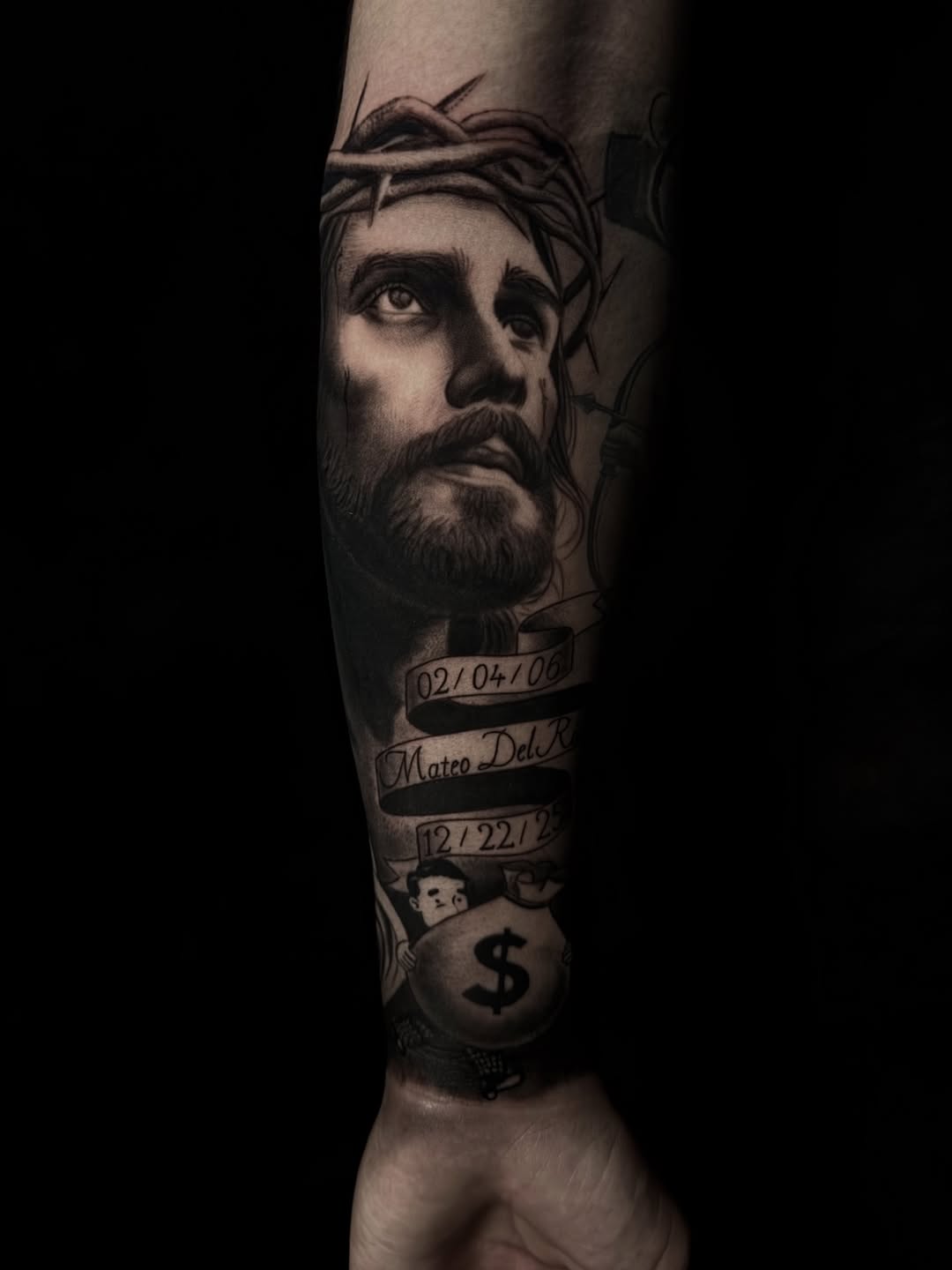 Tattoo by @elian.tattoos — realism, black_and_grey