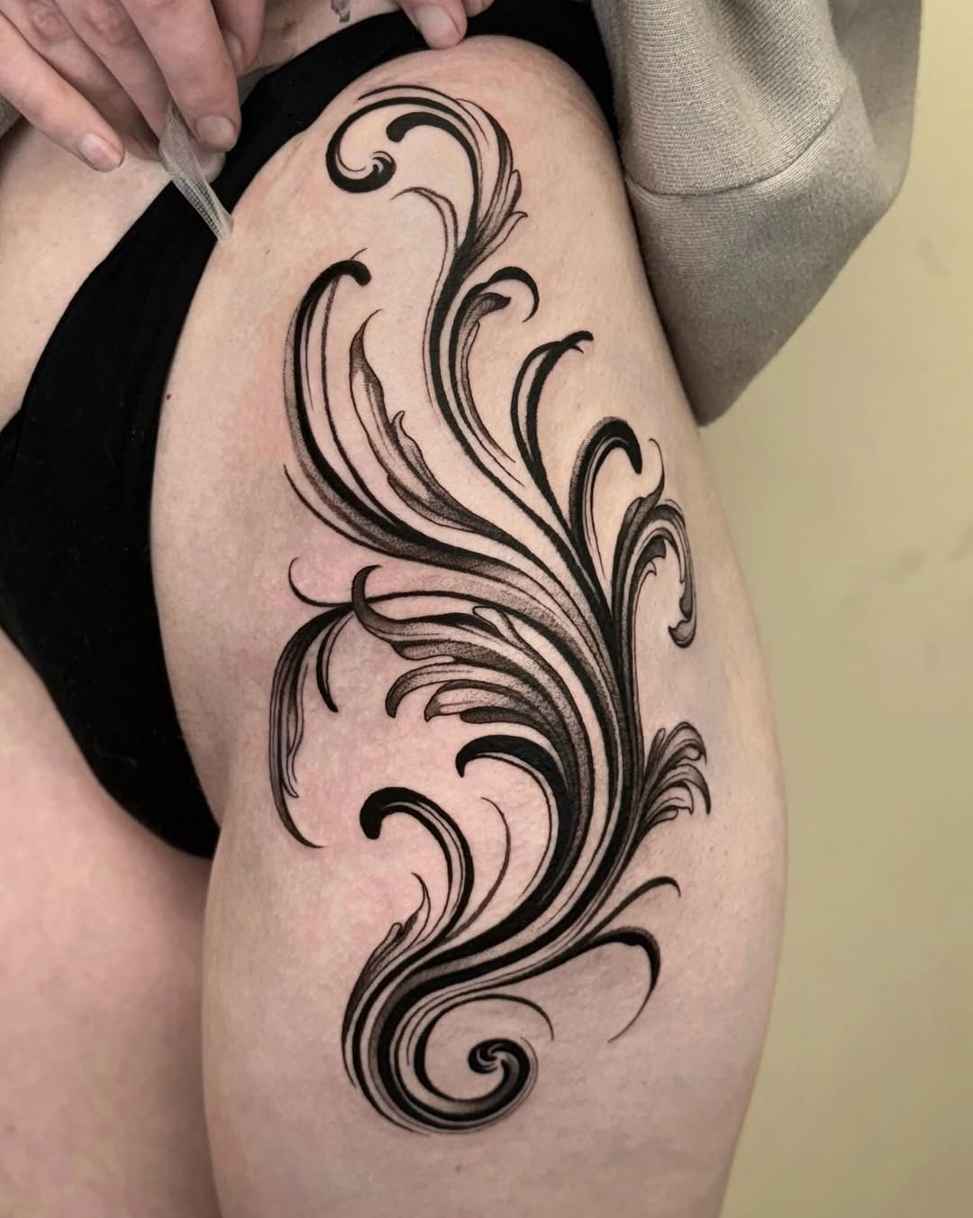 Tattoo by @jadadavistattoo — ornamental, black_and_grey