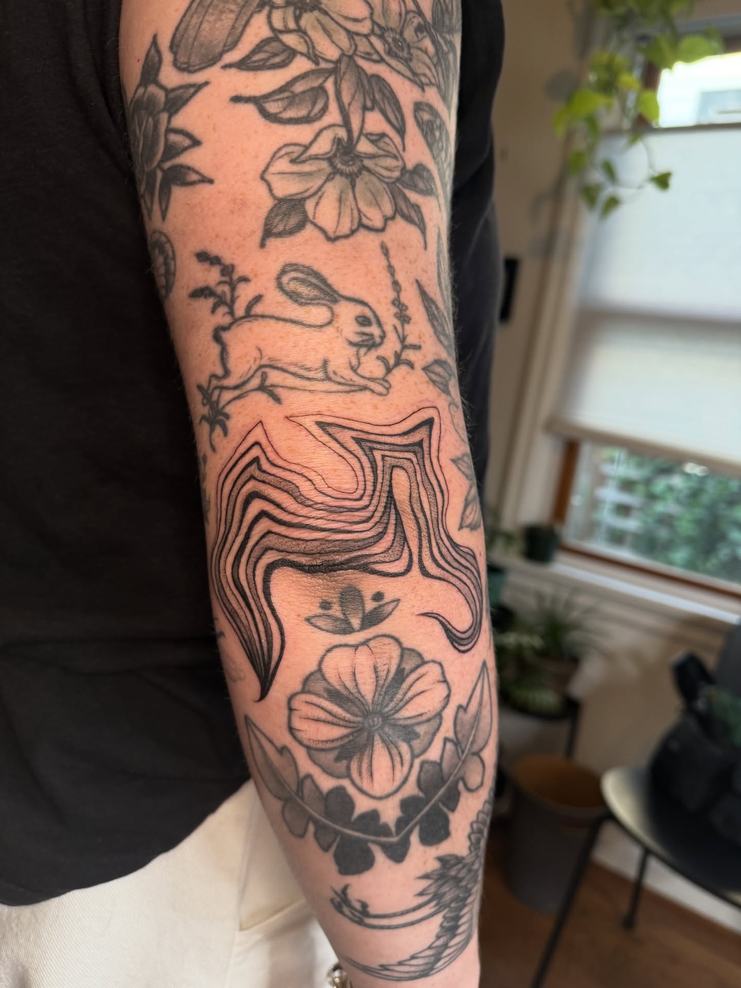 Tattoo by @pdv — black_and_grey