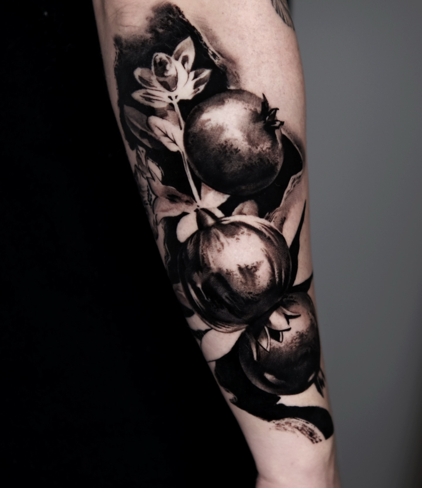 Fruit and leaves realism tattoo on the forearm by 𝐌𝐀𝐊𝐒𝐈𝐌 𝐏𝐀𝐓𝐑𝐈𝐂𝐊