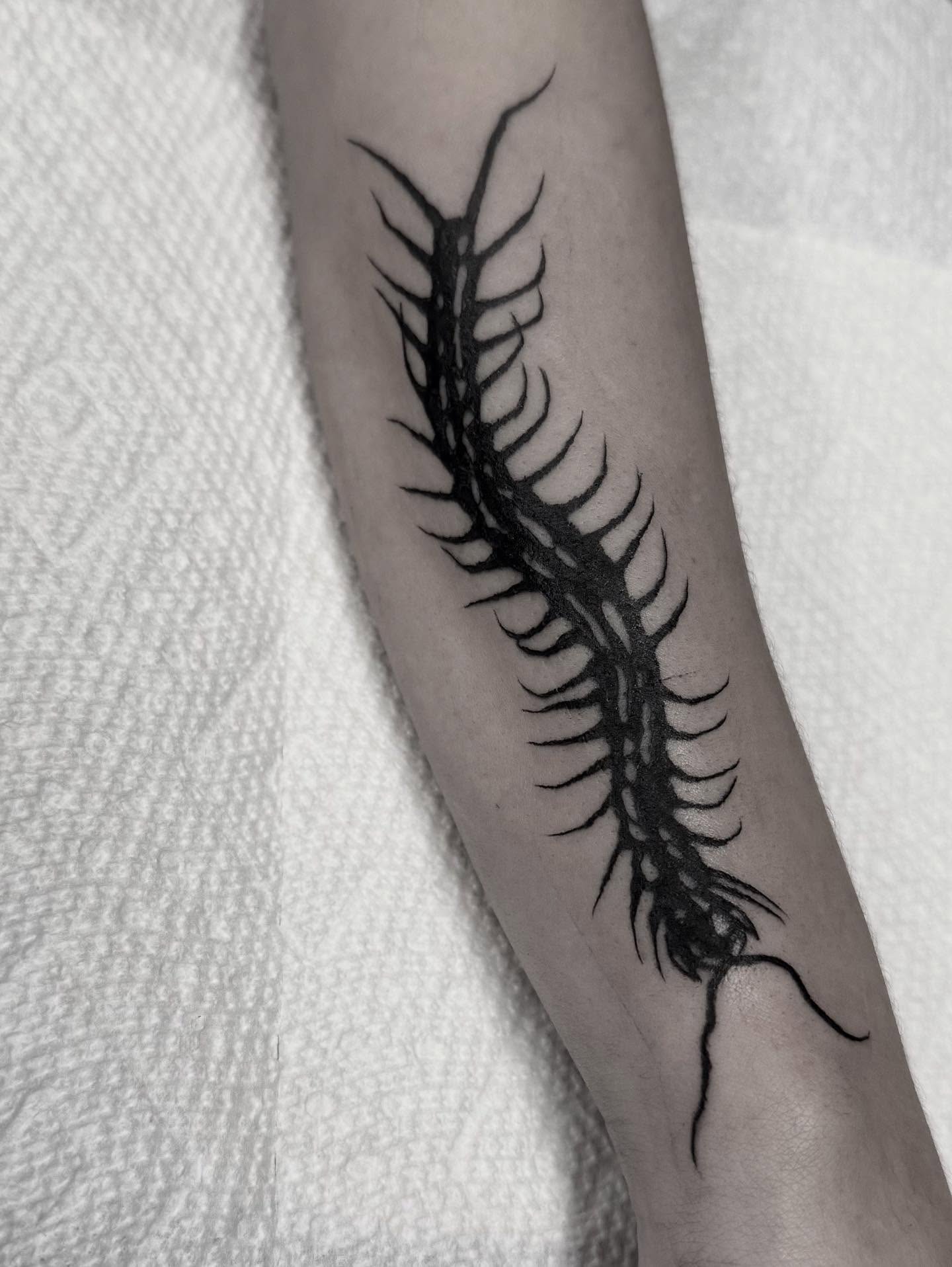 Tattoo by @gutsandink — black_and_grey