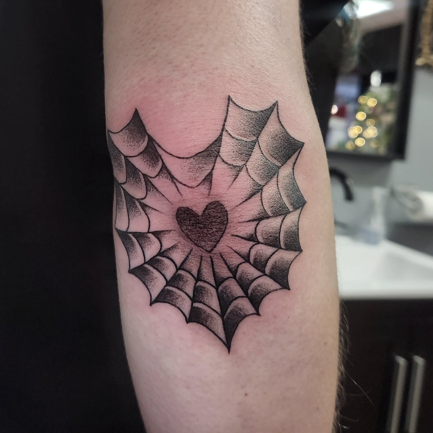 Tattoo by @dripping_moustache — dotwork, geometric