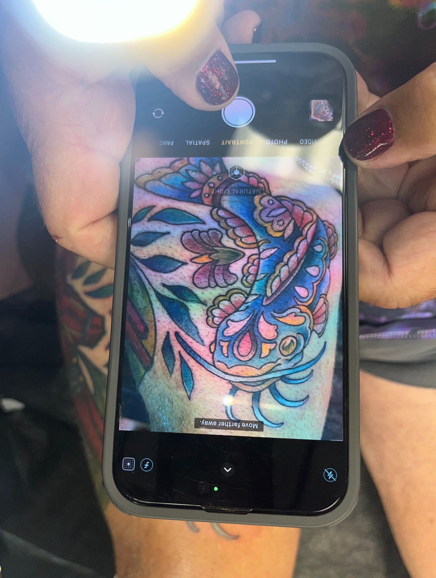 Tattoo by @caitoscreations — new_school, dotwork
