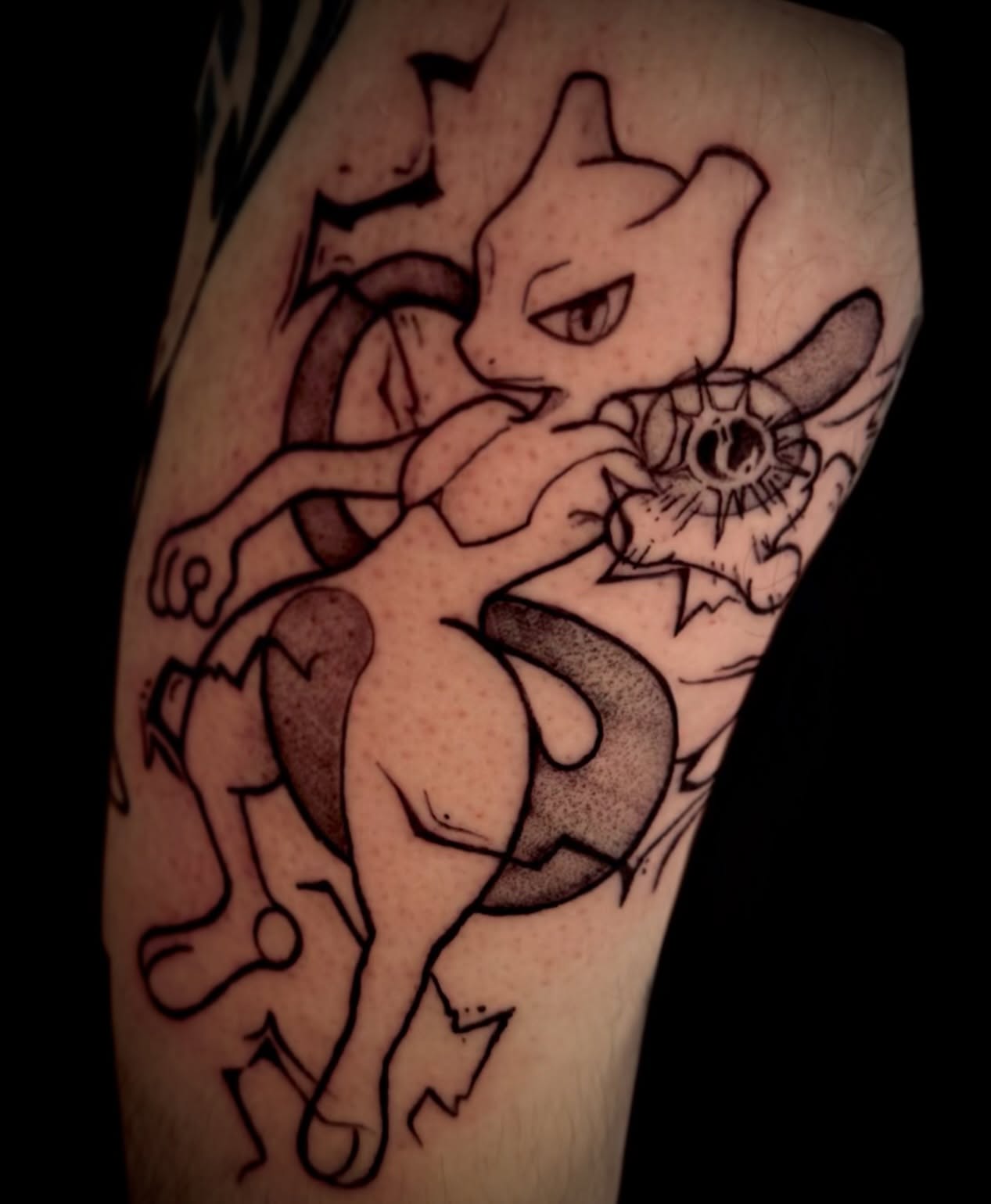 Tattoo by @astrochocobo — dotwork
