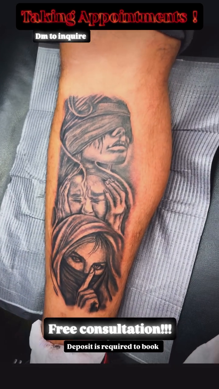 Tattoo by @artby_kendal — black_and_grey, realism