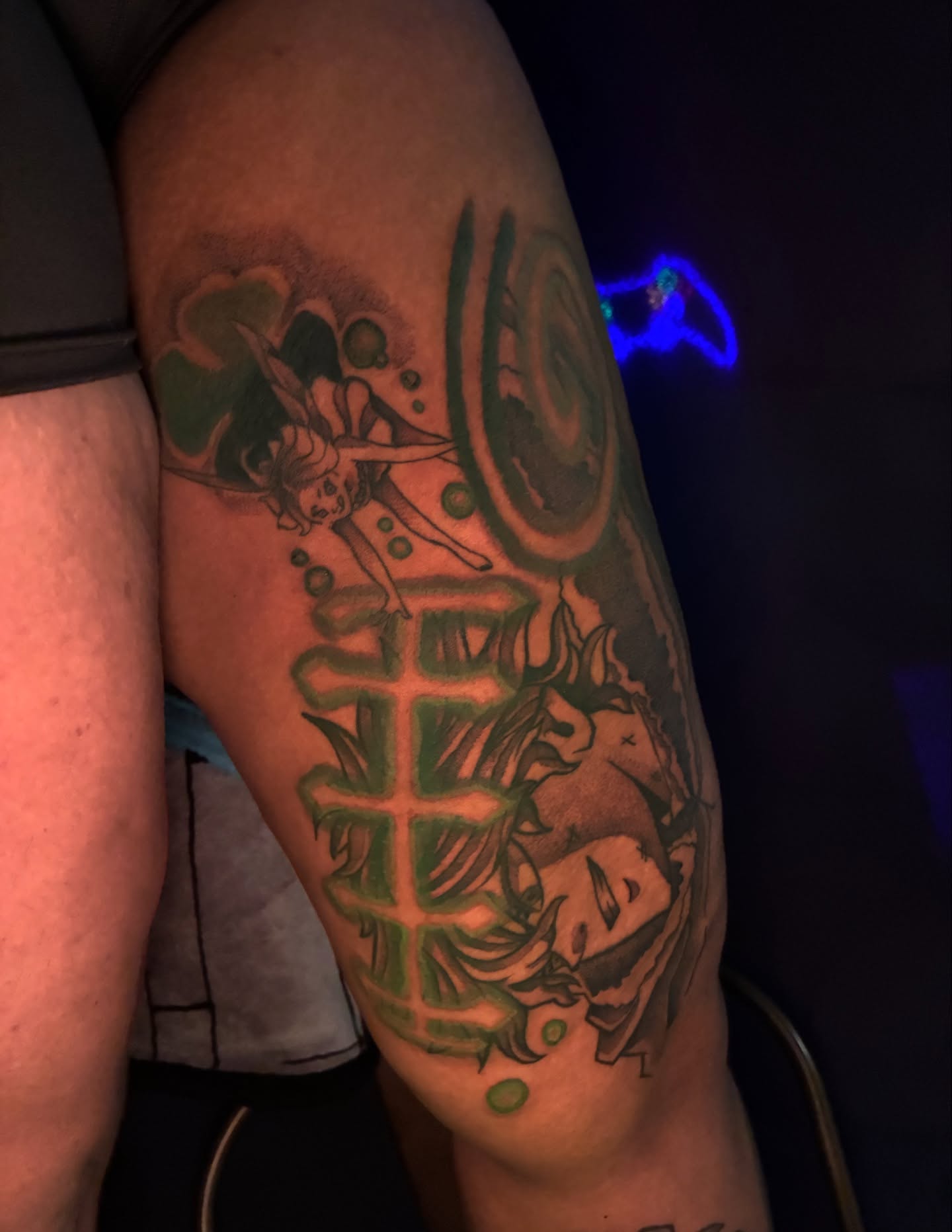 Tattoo by @strangecxncept — american_traditional, dotwork