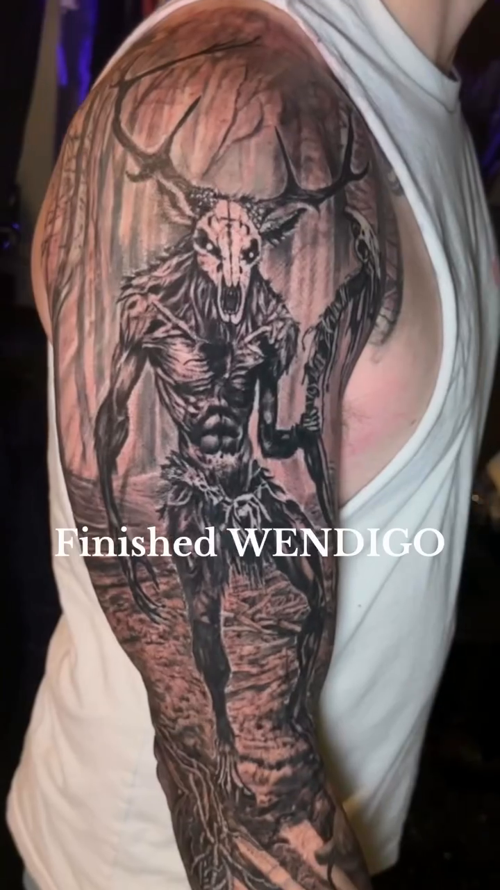 Tattoo by @mattryantattooer — dark_realism, black_and_grey