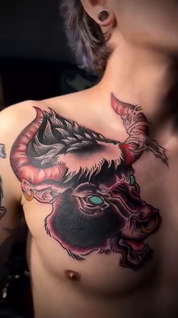 Tattoo by @astralstarink — neo_traditional, blackwork