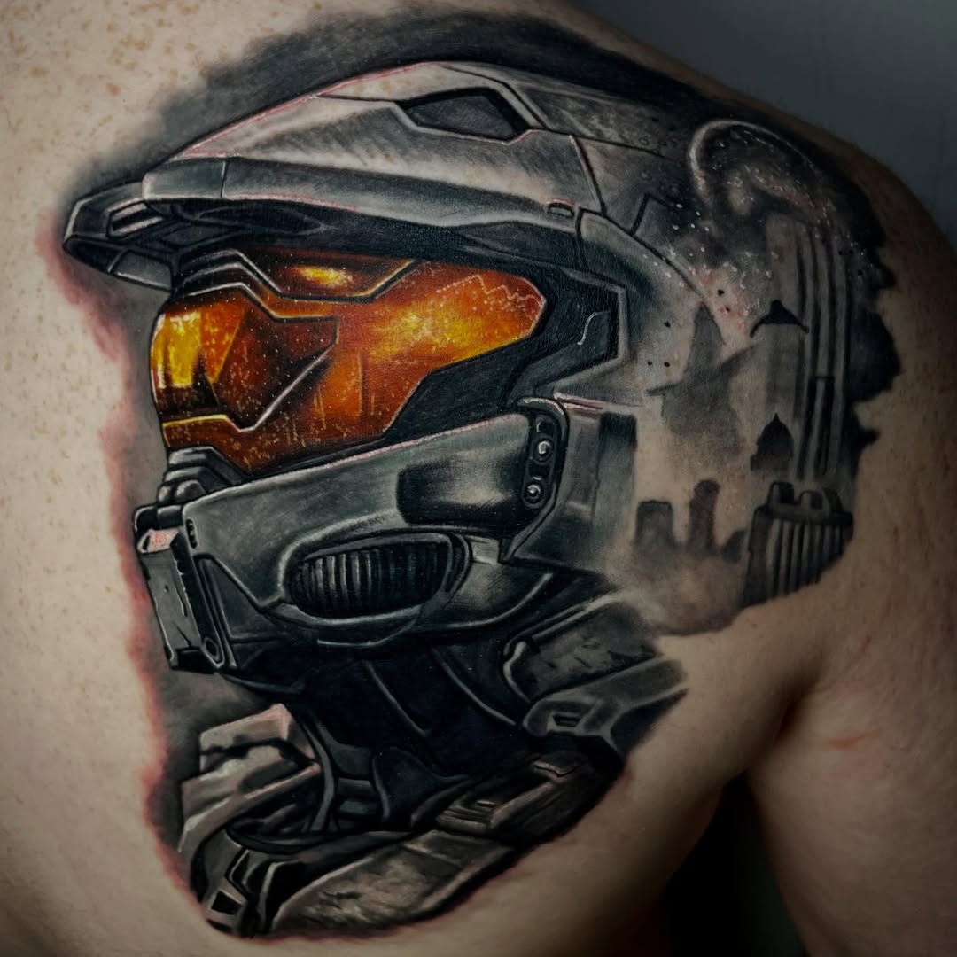 Tattoo by @crimzonmoon_ — realism, black_and_grey