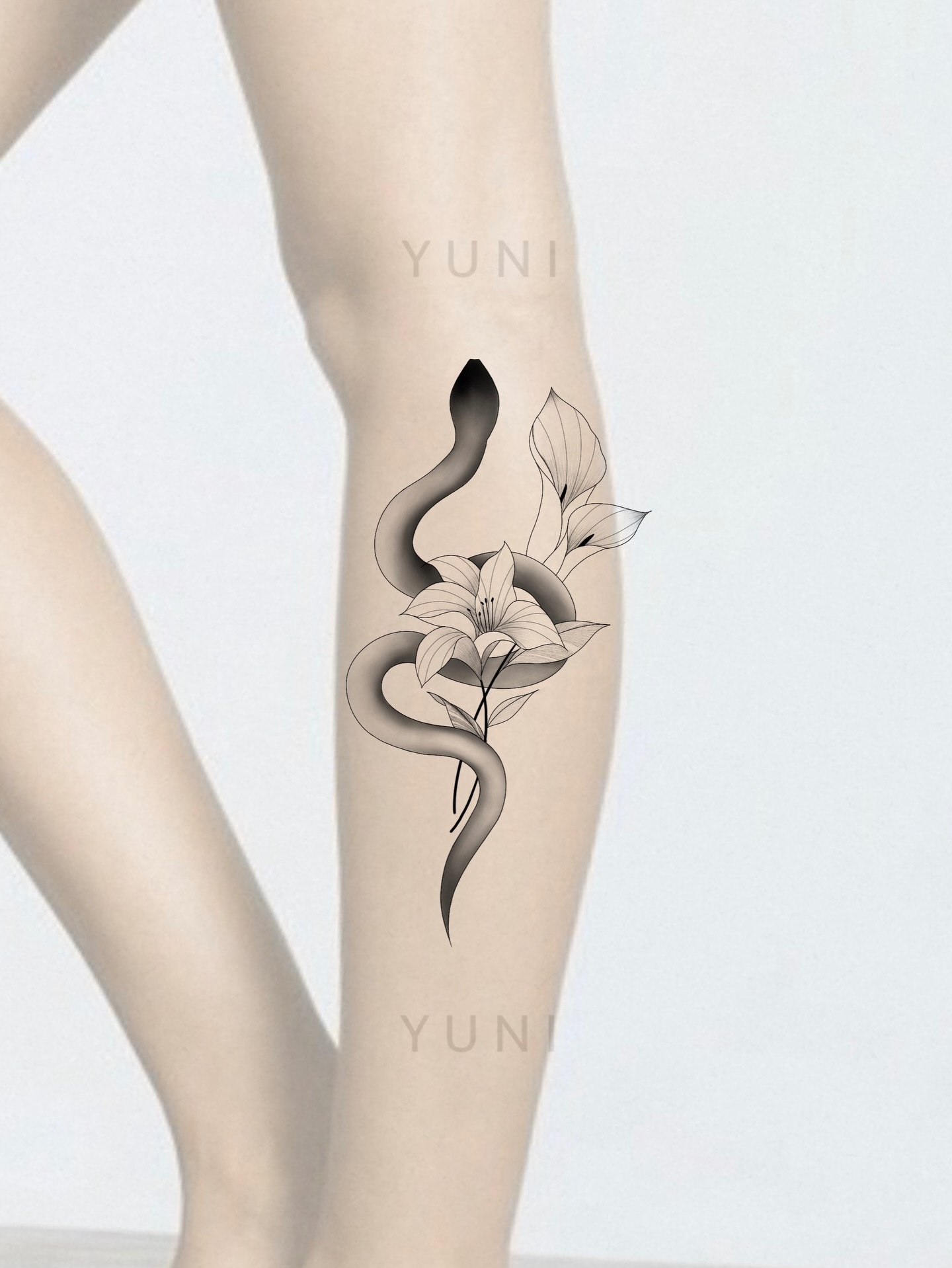 Tattoo by @yuni_tattooer β black_and_grey