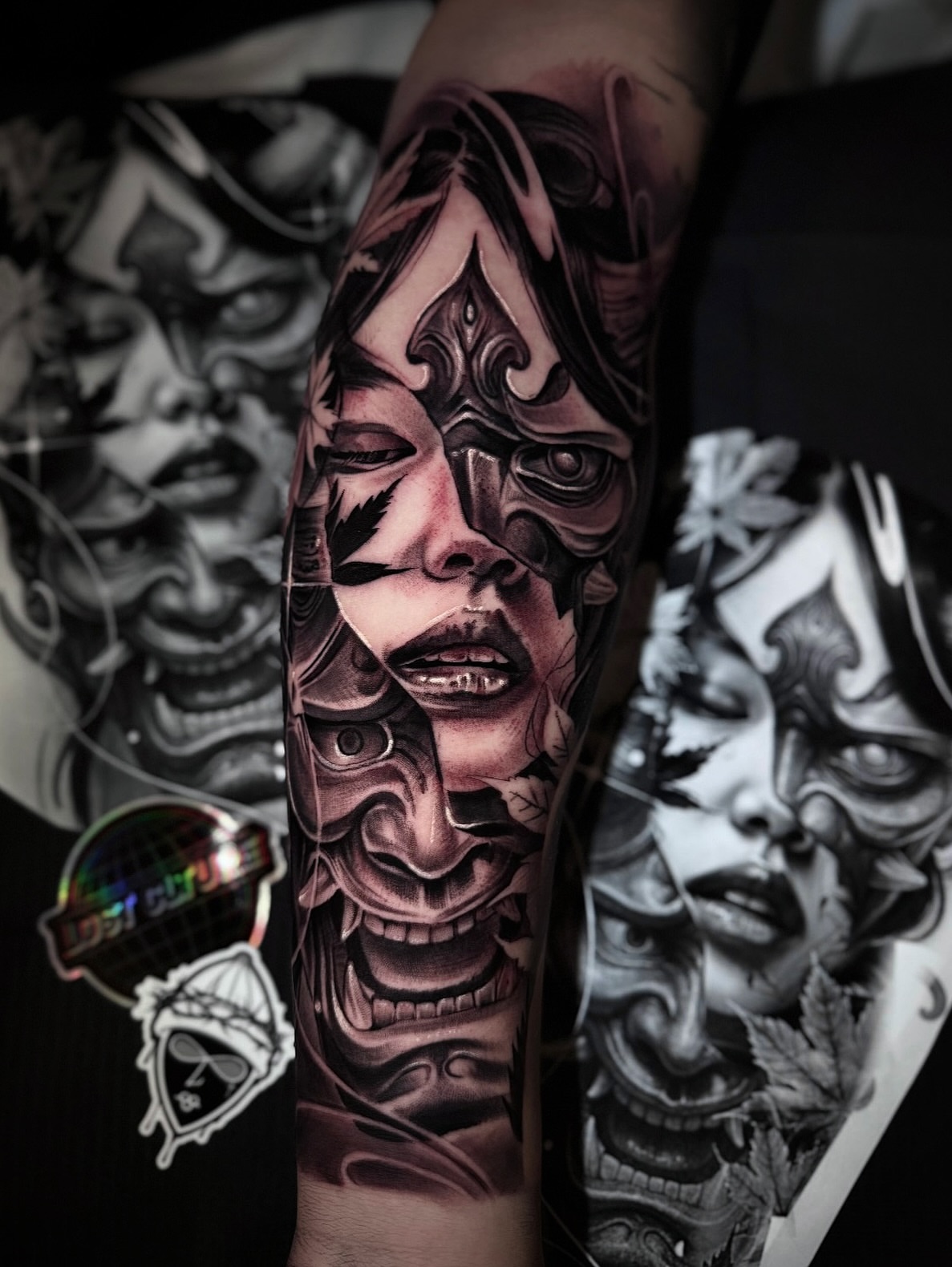 Tattoo by @sue_monsta — black_and_grey, realism