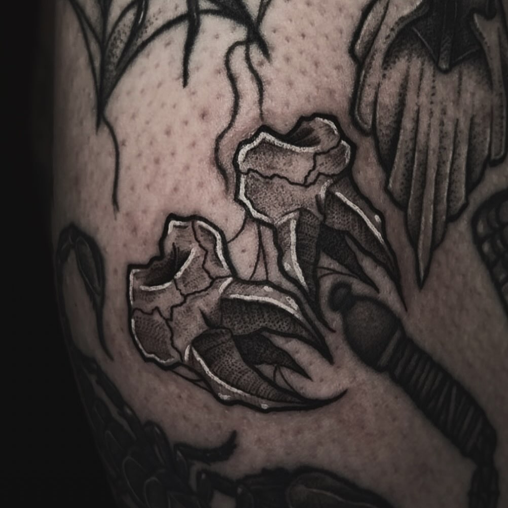 Rose black and grey tattoo on the forearm by ๐ถ๐๐๐๐ ๐ฝ๐๐๐๐๐
