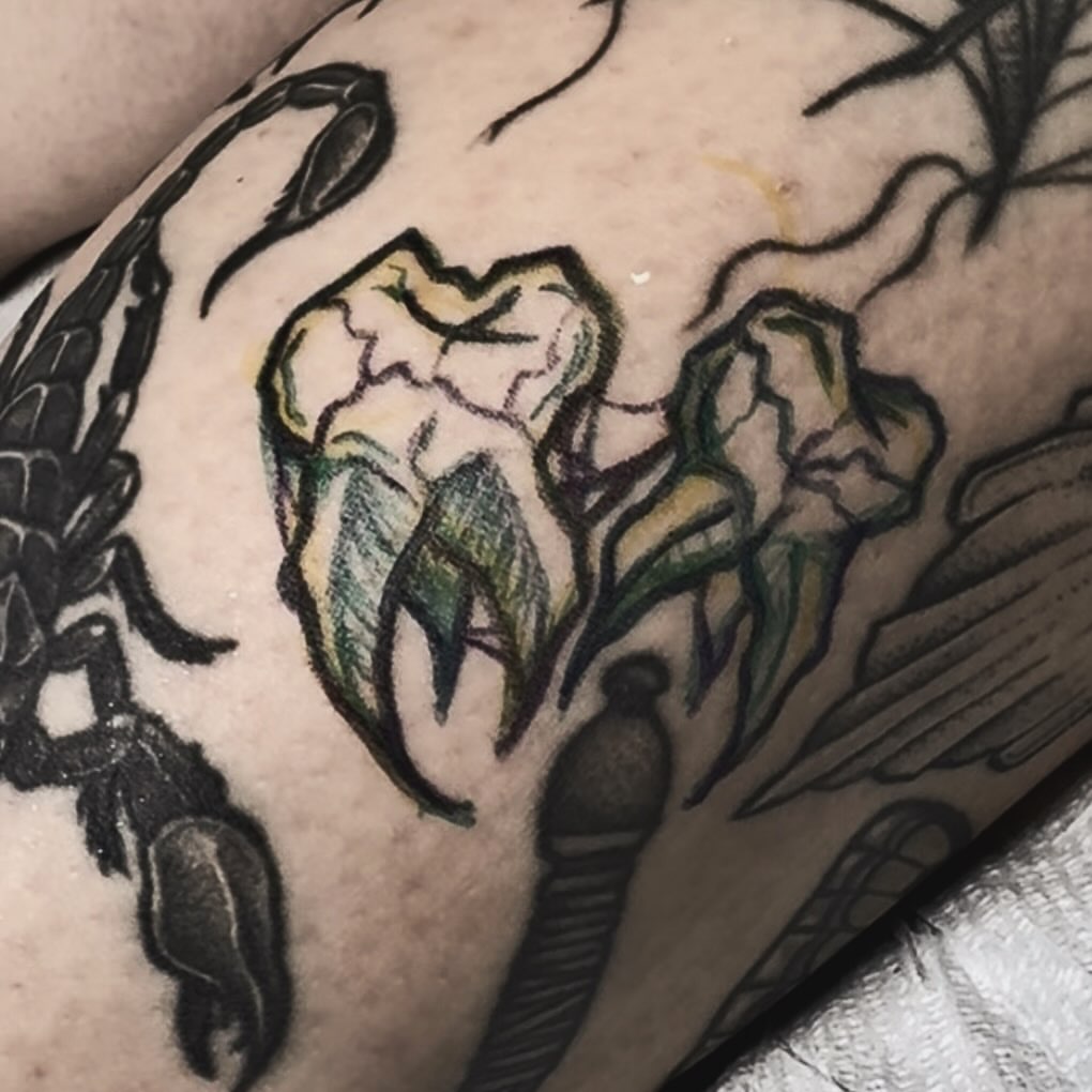 Tattoo by @kasey.tattoos โ black_and_grey