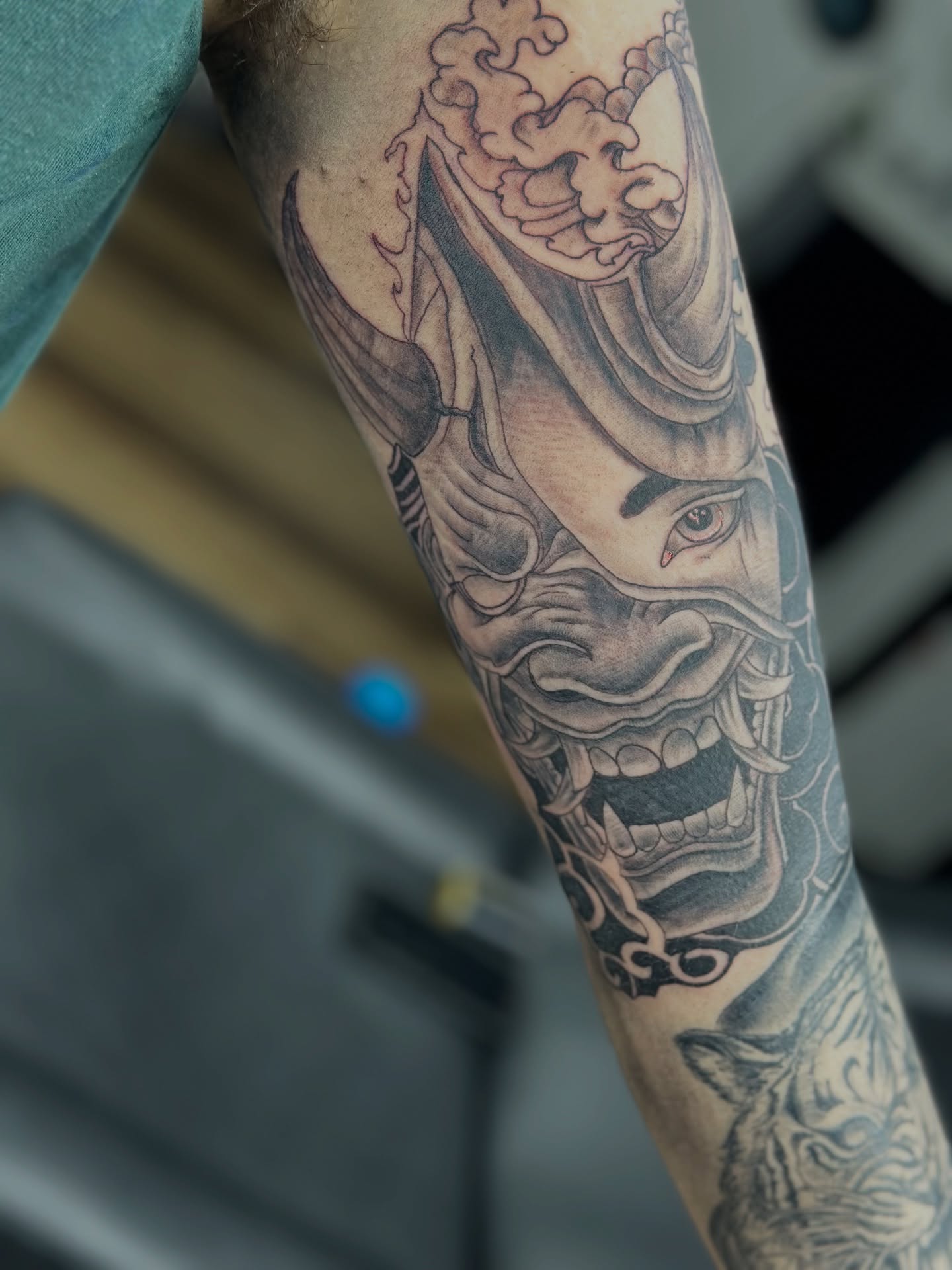 Dragon japanese irezumi tattoo on the forearm by Sk Pierce