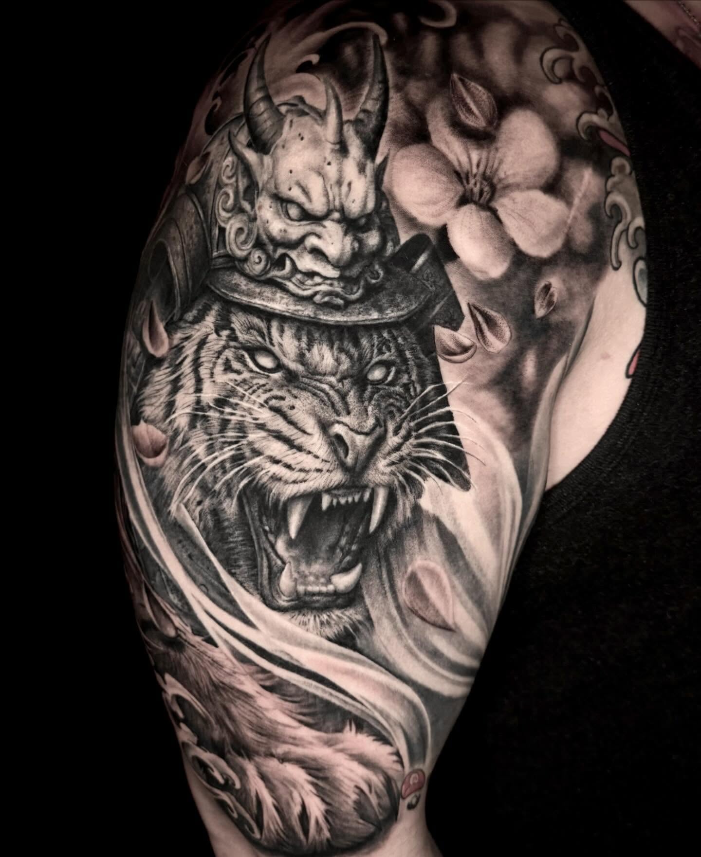 Tattoo by @sidink_100 β black_and_grey, realism