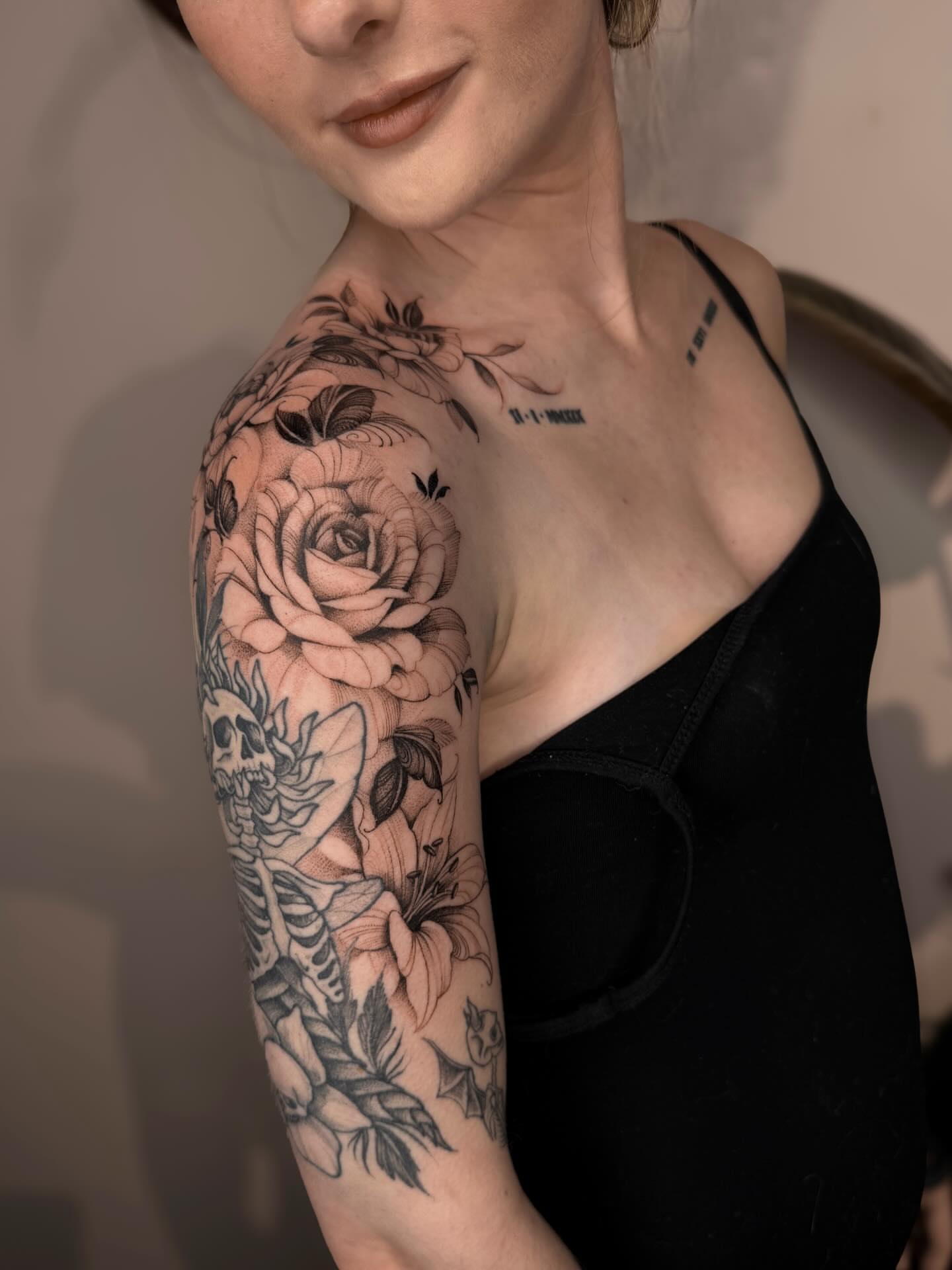 Tattoo by @slaubcreation — black_and_grey, realism