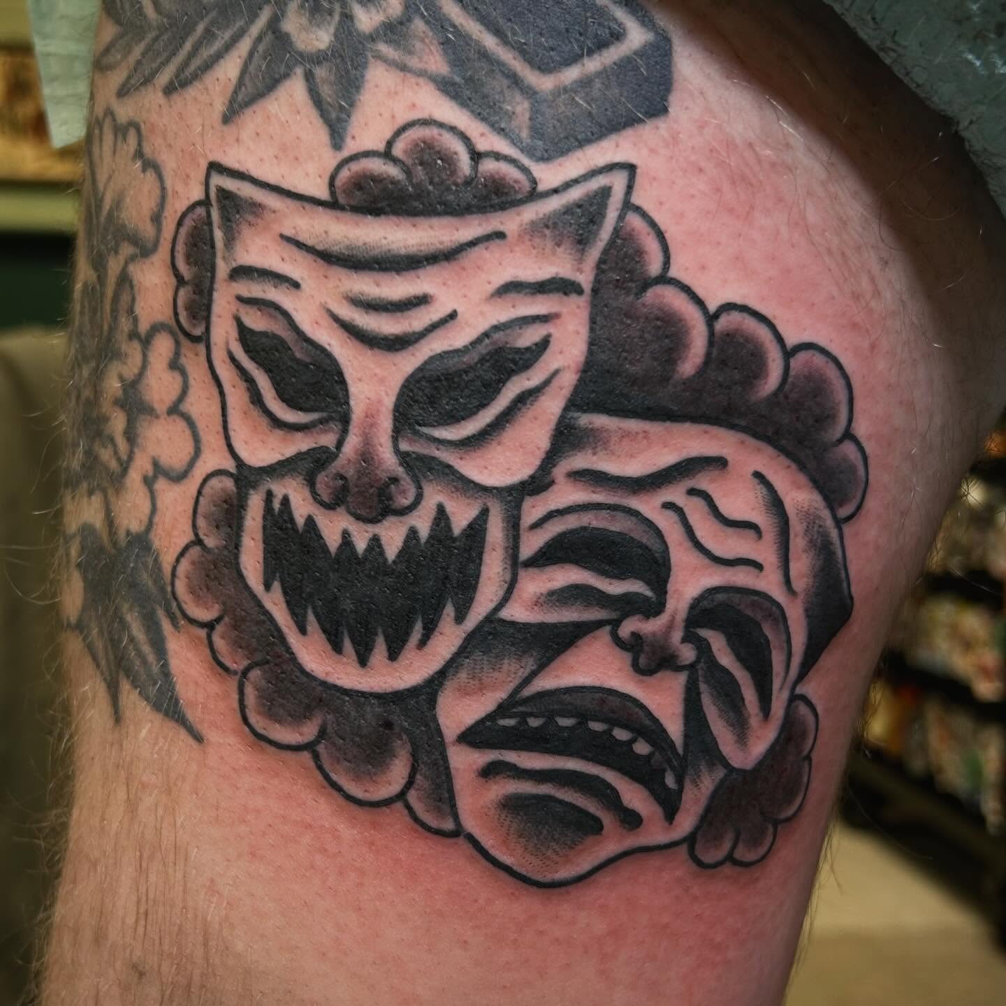 Tattoo by @erineinhorn — american_traditional, black_and_grey