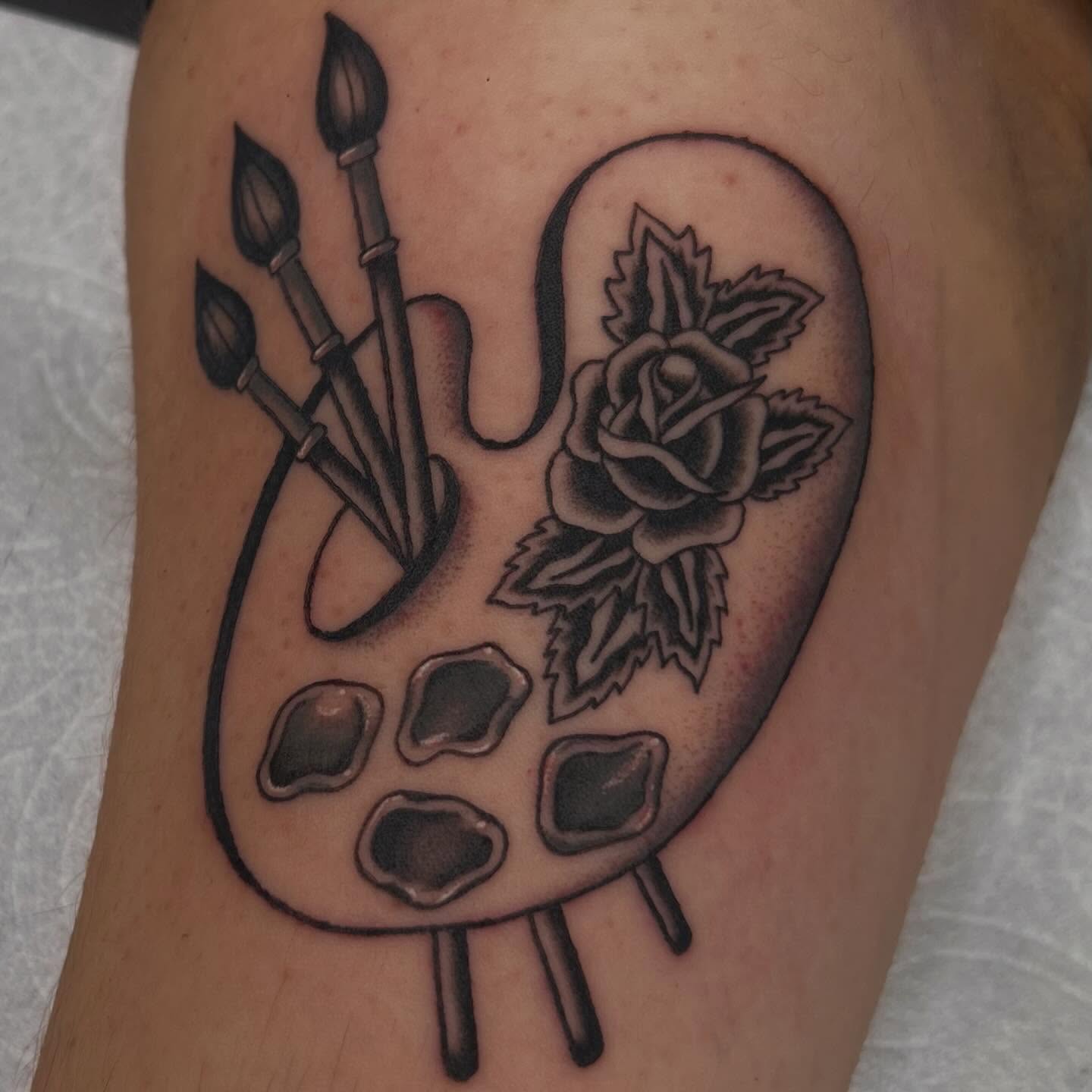Tattoo by @molliecooltattoos — black_and_grey