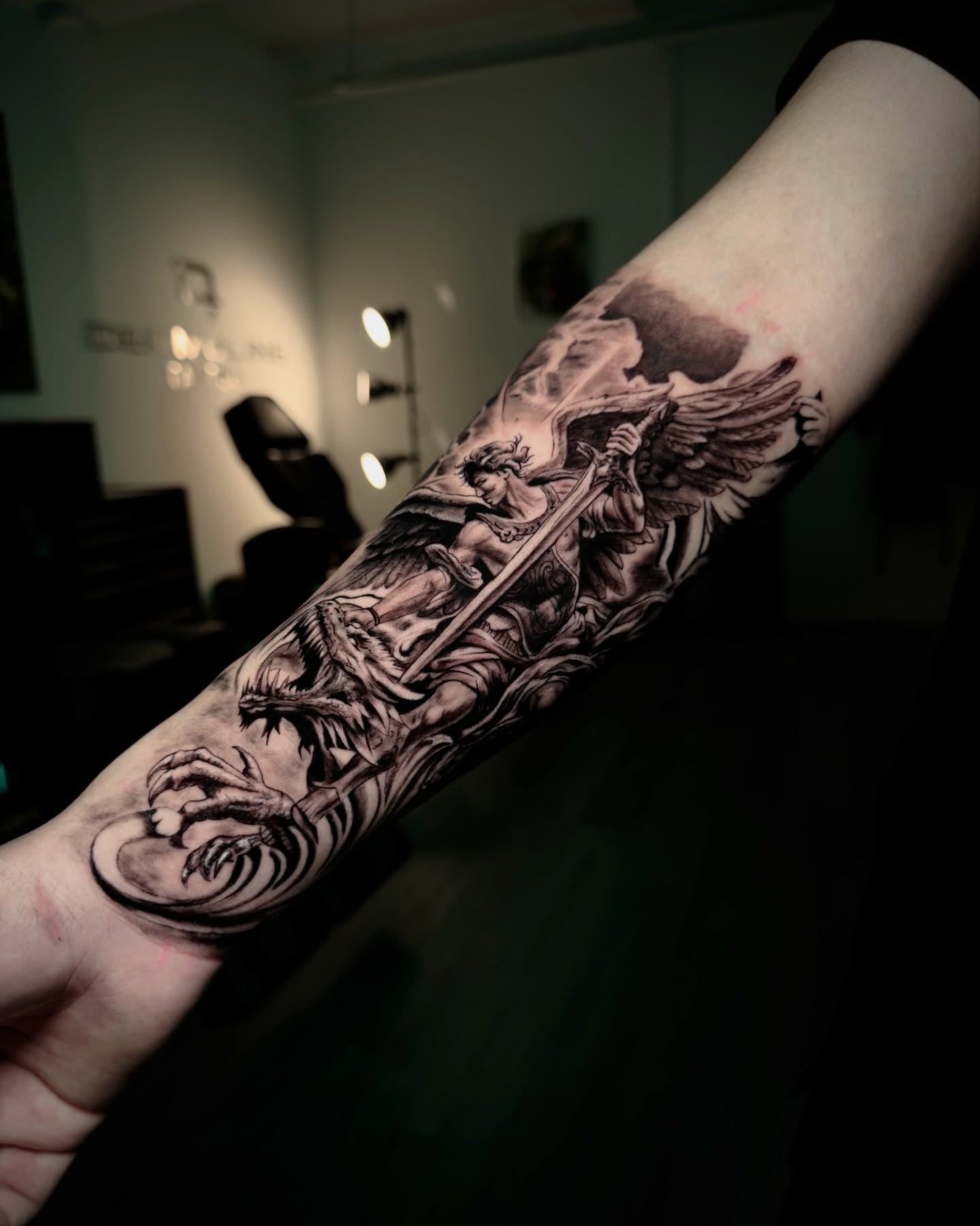 Tattoo by @lalex.tattoo — black_and_grey, realism