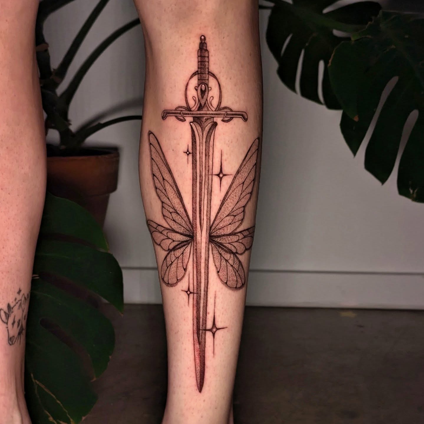 Tattoo by @jasdillonart — black_and_grey, dotwork