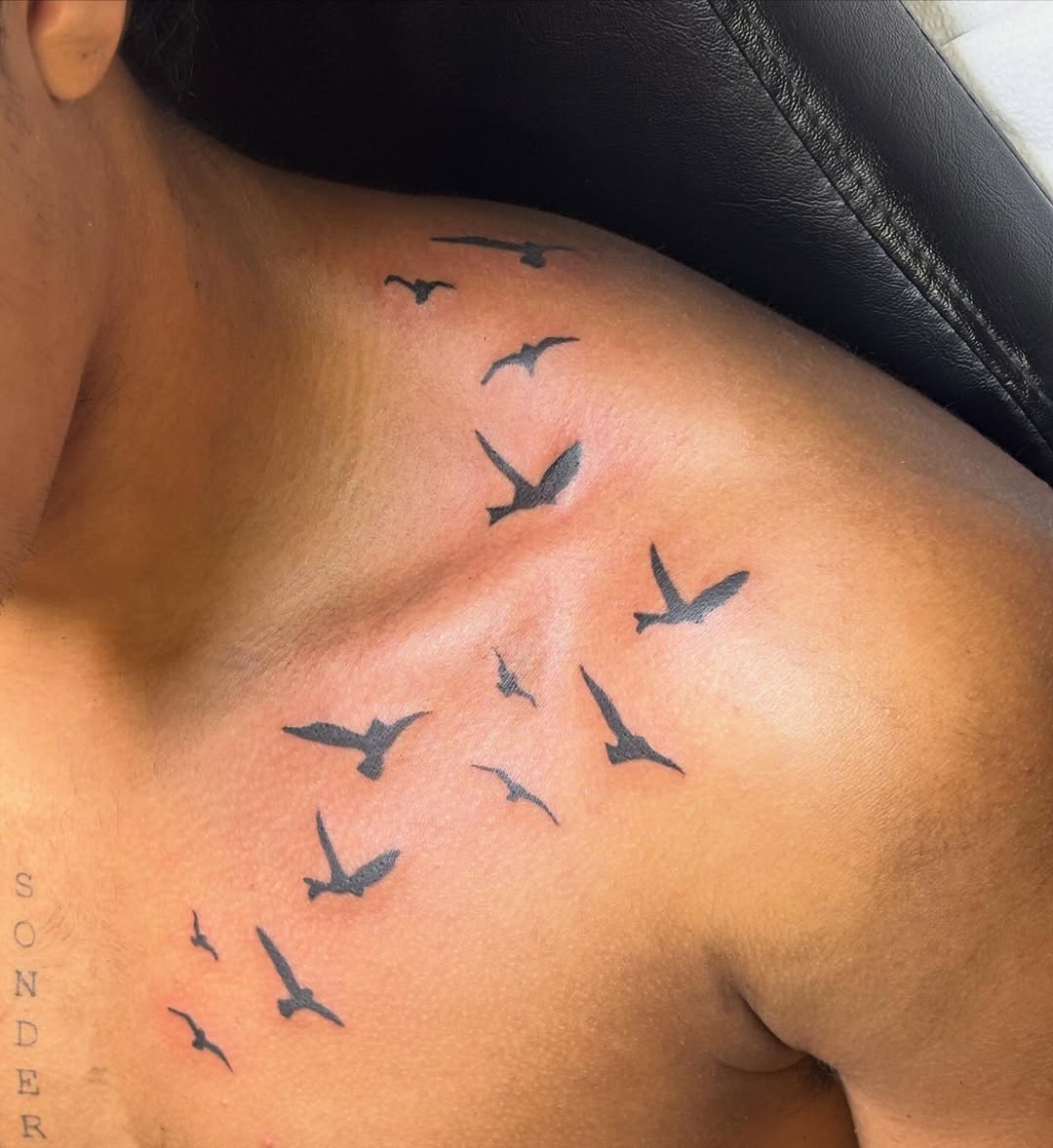 Tattoo by @clubskunktattoo — fine_line, black_and_grey