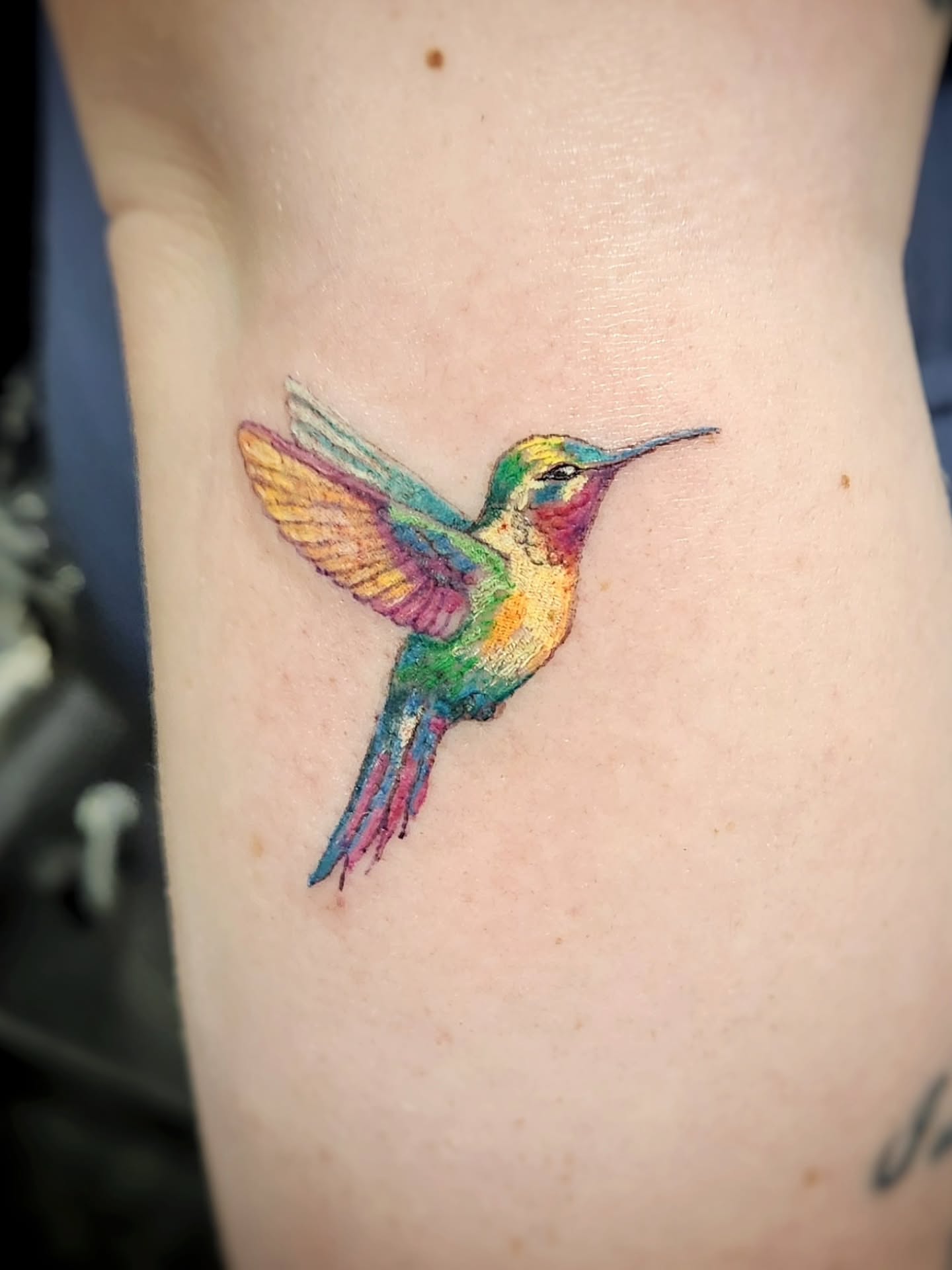 Tattoo by @sacredgemometry — watercolor