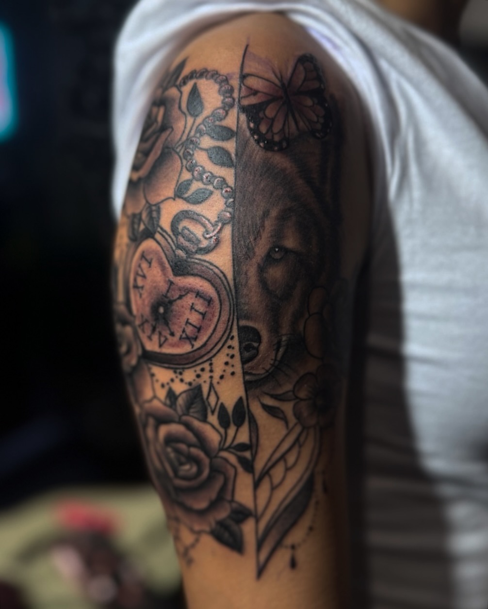 Tattoo by @mz_tattoony — black_and_grey, realism