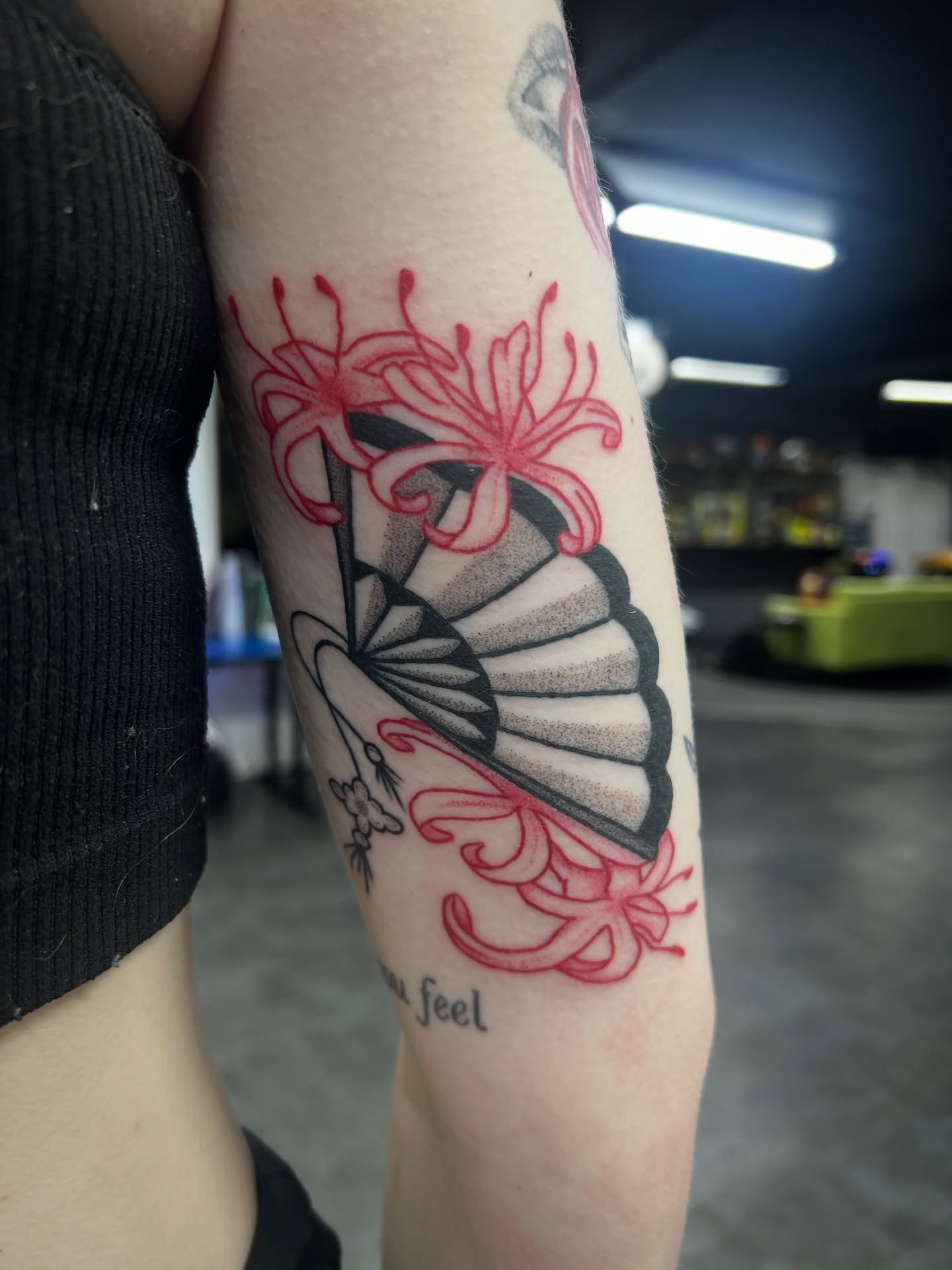 Butterfly and flowers dotwork tattoo on the forearm by 𝑴𝒂𝒚𝒂𖤐𝑫𝒆𝑽𝒊𝒏𝒆, Dayton, Ohio