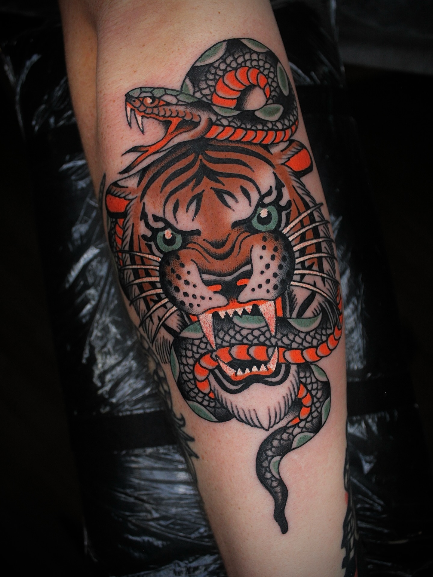 Tattoo by @dustinstemen โ american_traditional, neo_traditional