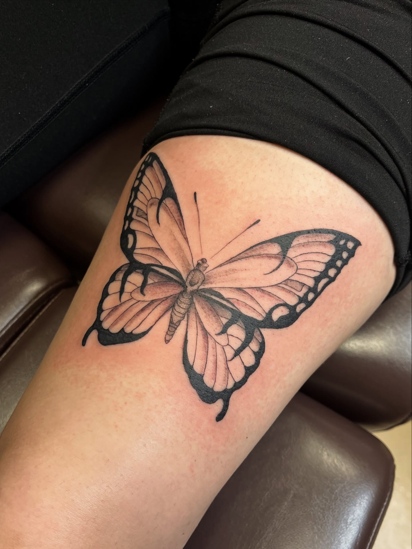 Tattoo by @made_by_mathis — black_and_grey
