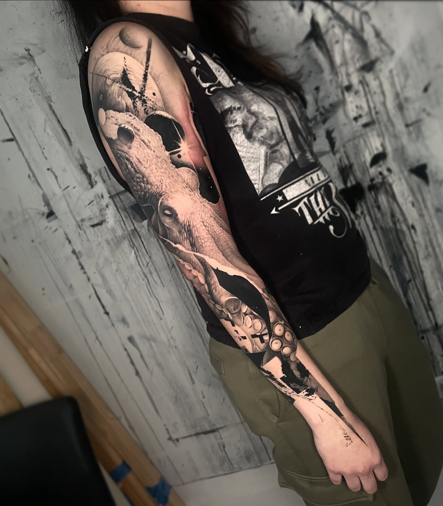 Tattoo by @profet_ink — realism, dotwork