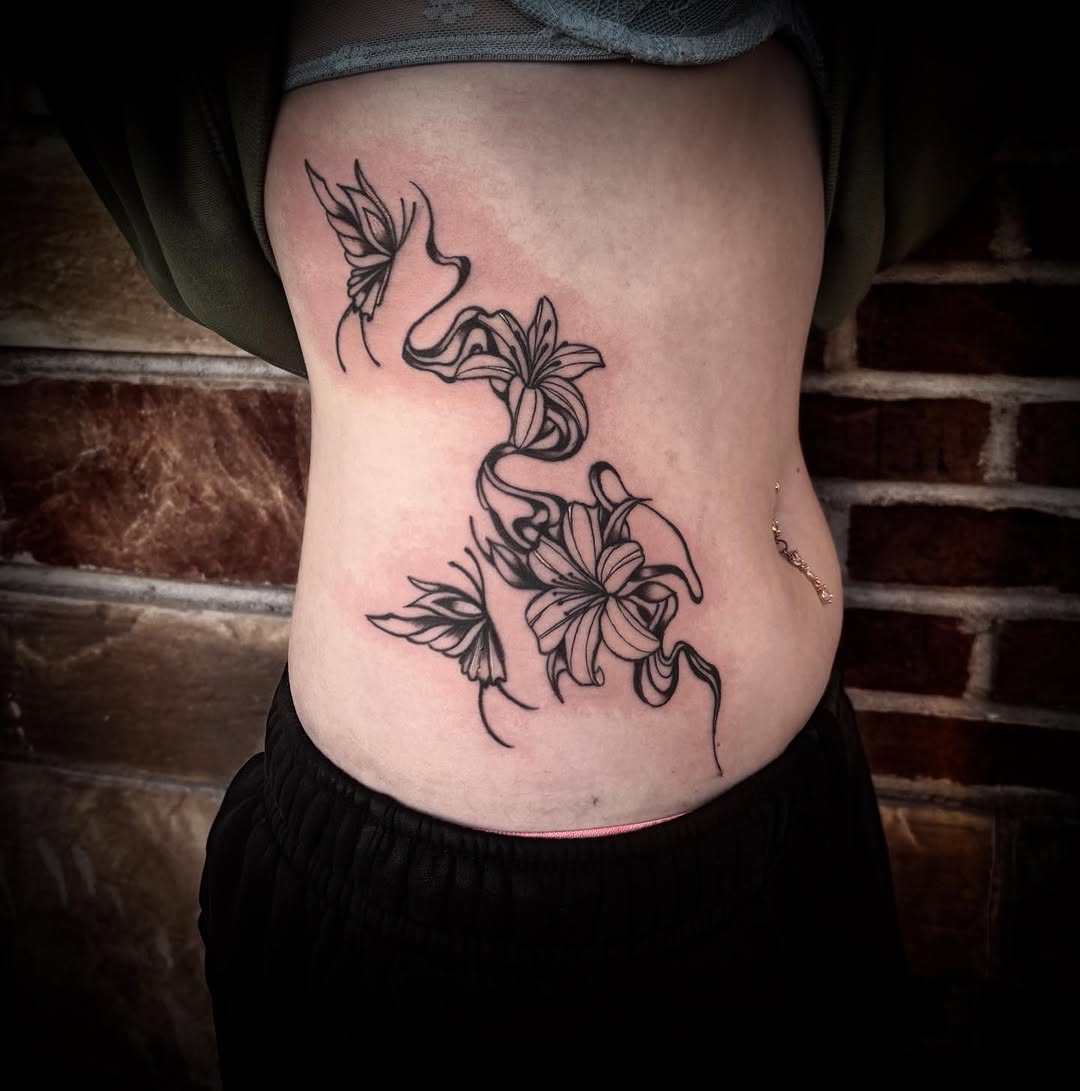 Tattoo by @_jtattoos222 β fine_line, black_and_grey