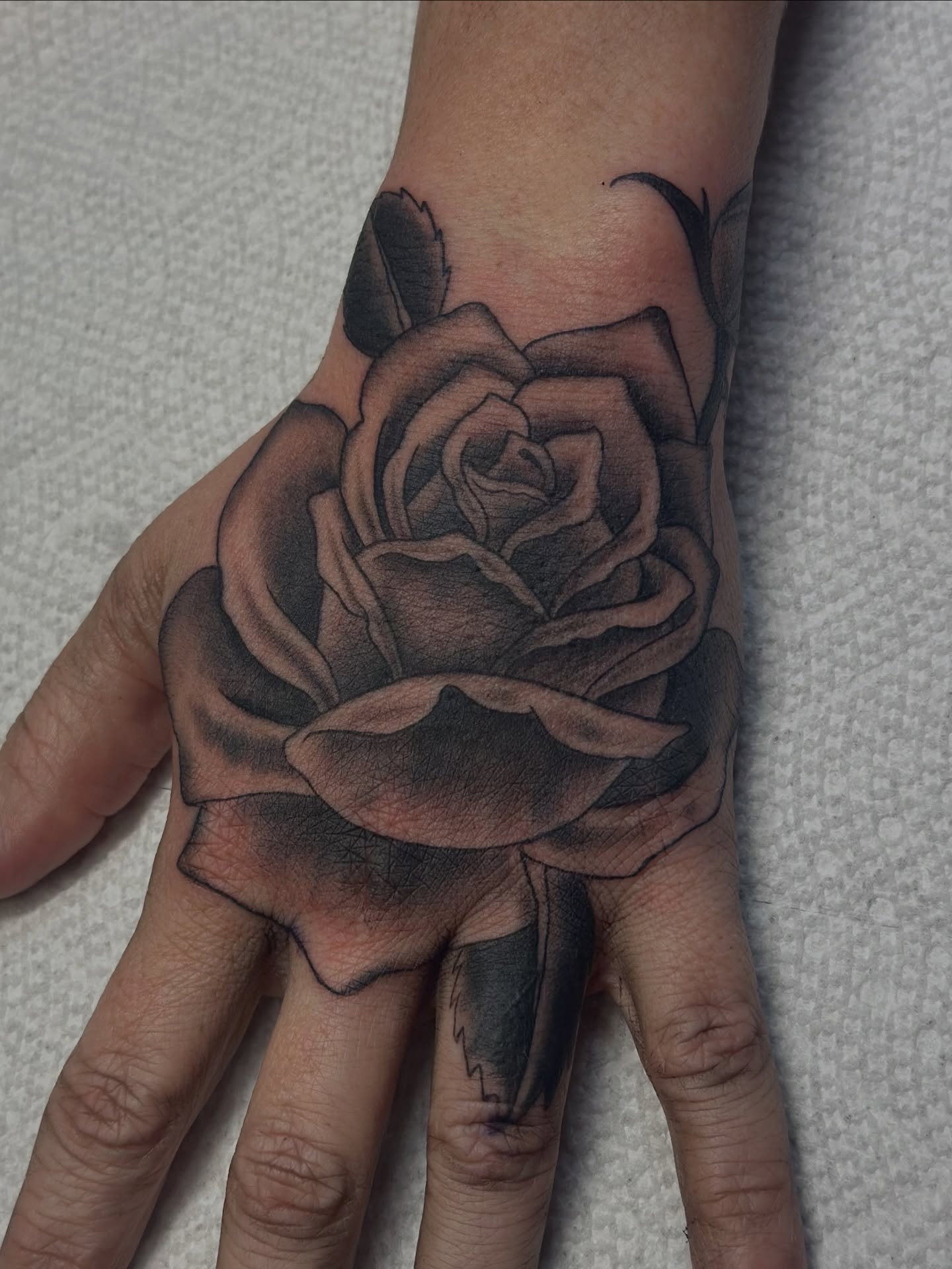 Tattoo by @cryptidtattooer — black_and_grey, realism