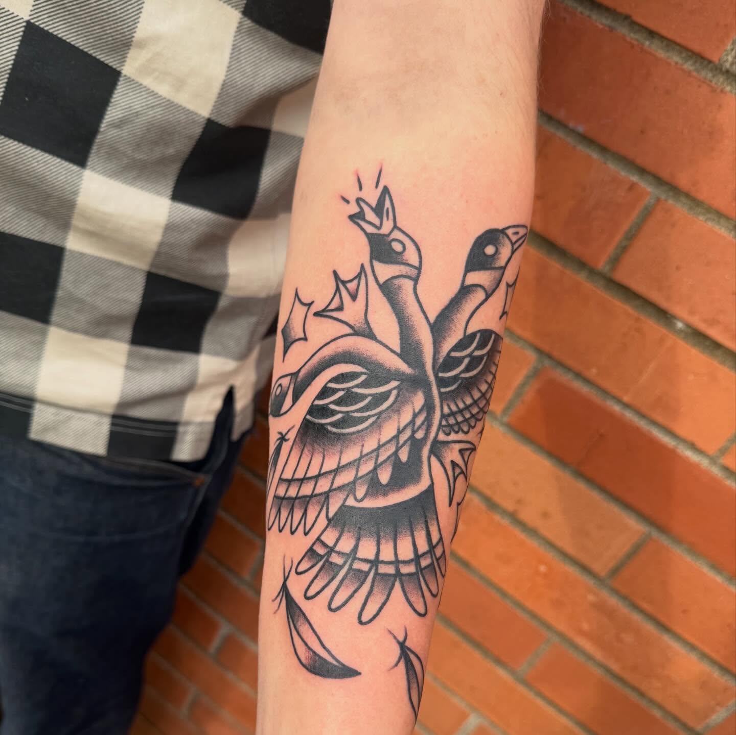 Tattoo by @discomark_ — black_and_grey