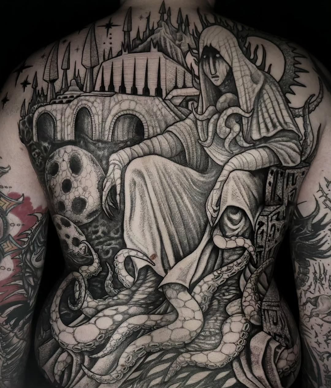 Tattoo by @el_tejon โ black_and_grey, dark_realism