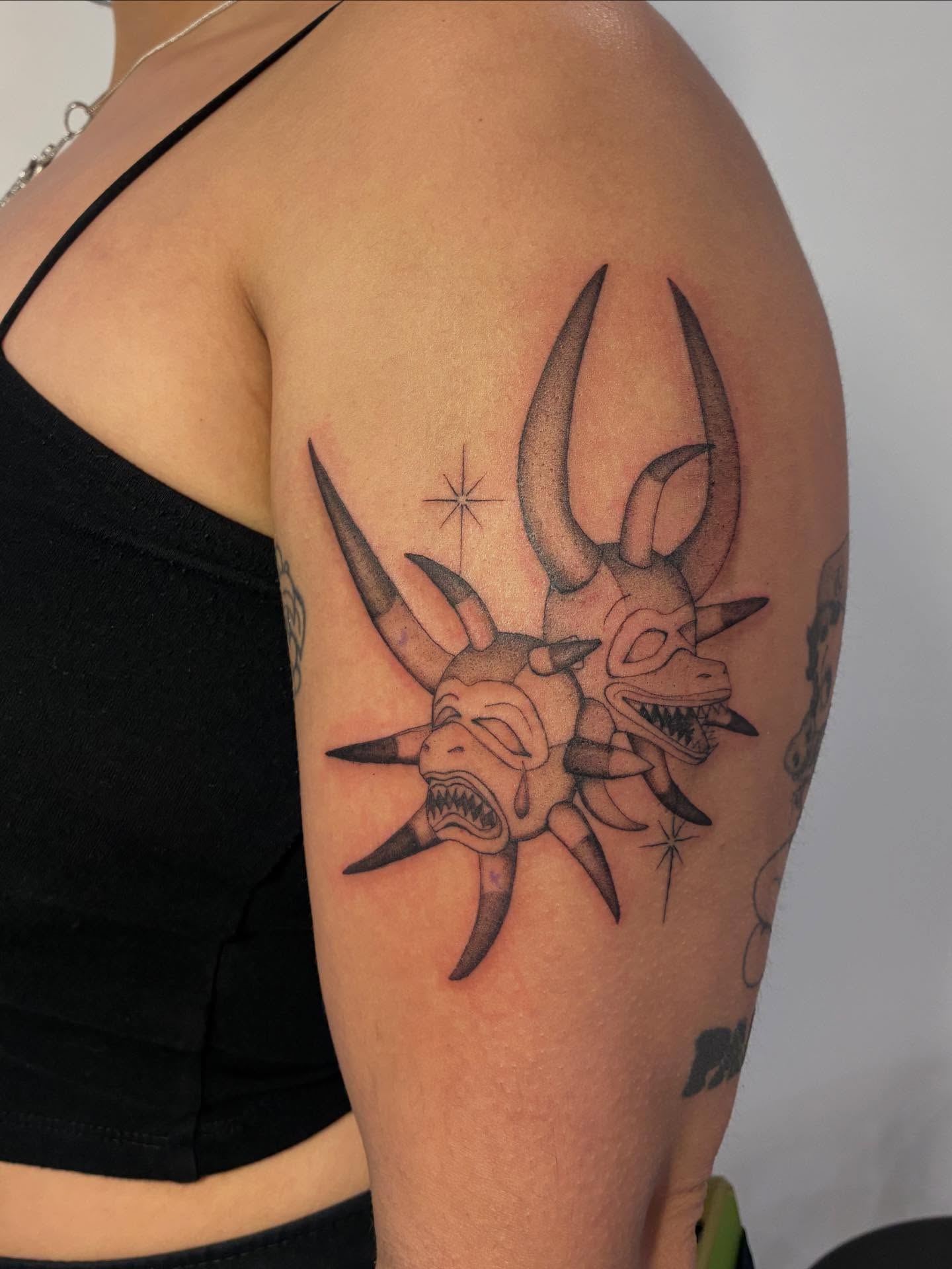 Tattoo by @tatubuny — black_and_grey