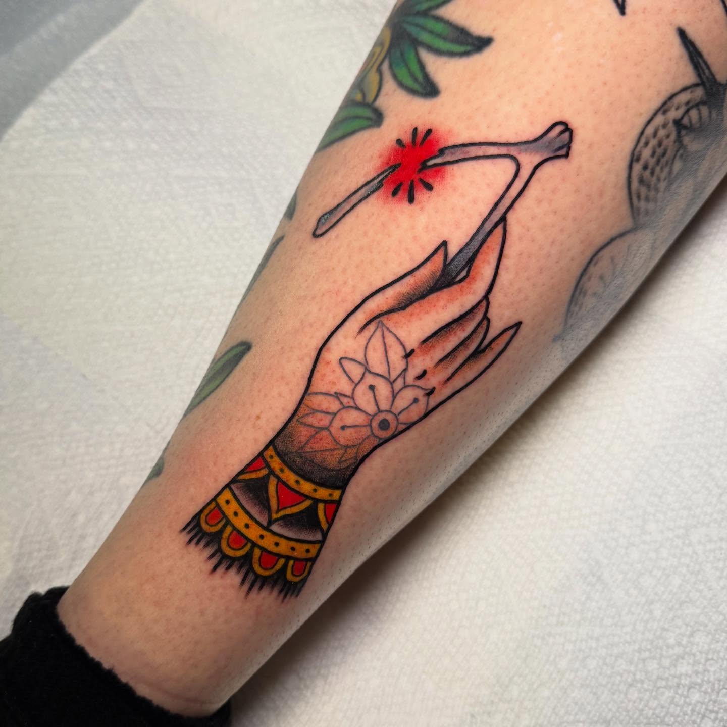 Tattoo by @trashcattattoos — american_traditional