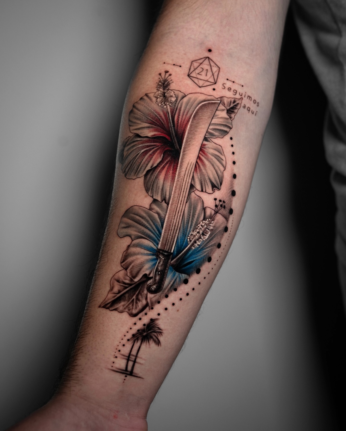 Tattoo by @bolugo_ — dotwork, realism