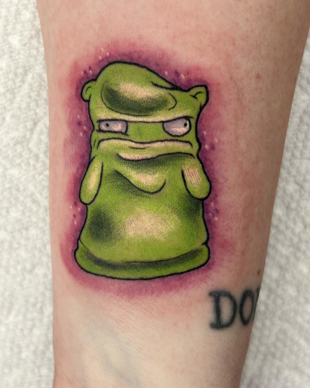 Tattoo by @trashboattattoos — dotwork