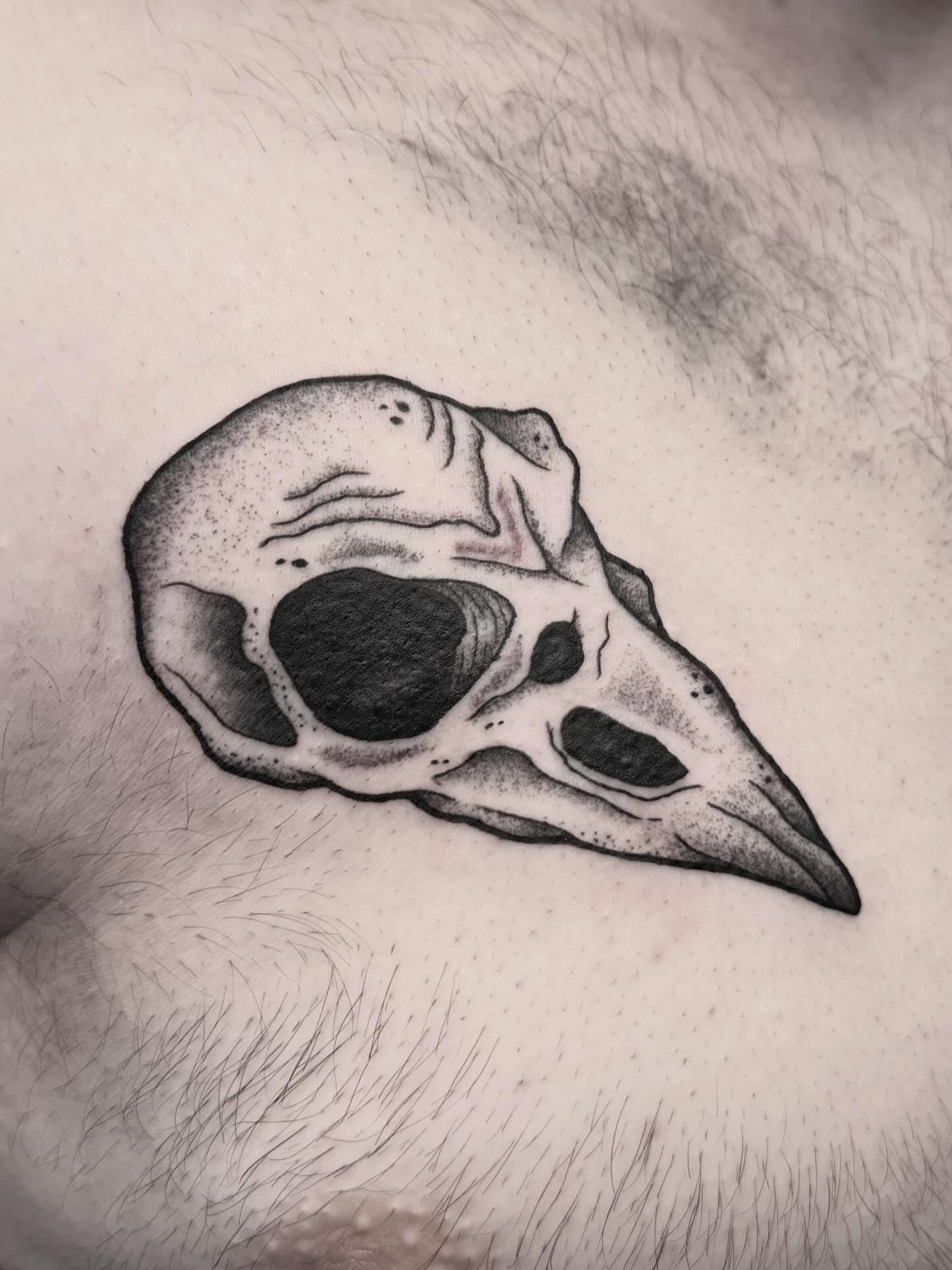 Tattoo by @hardcore.crybaby — dotwork
