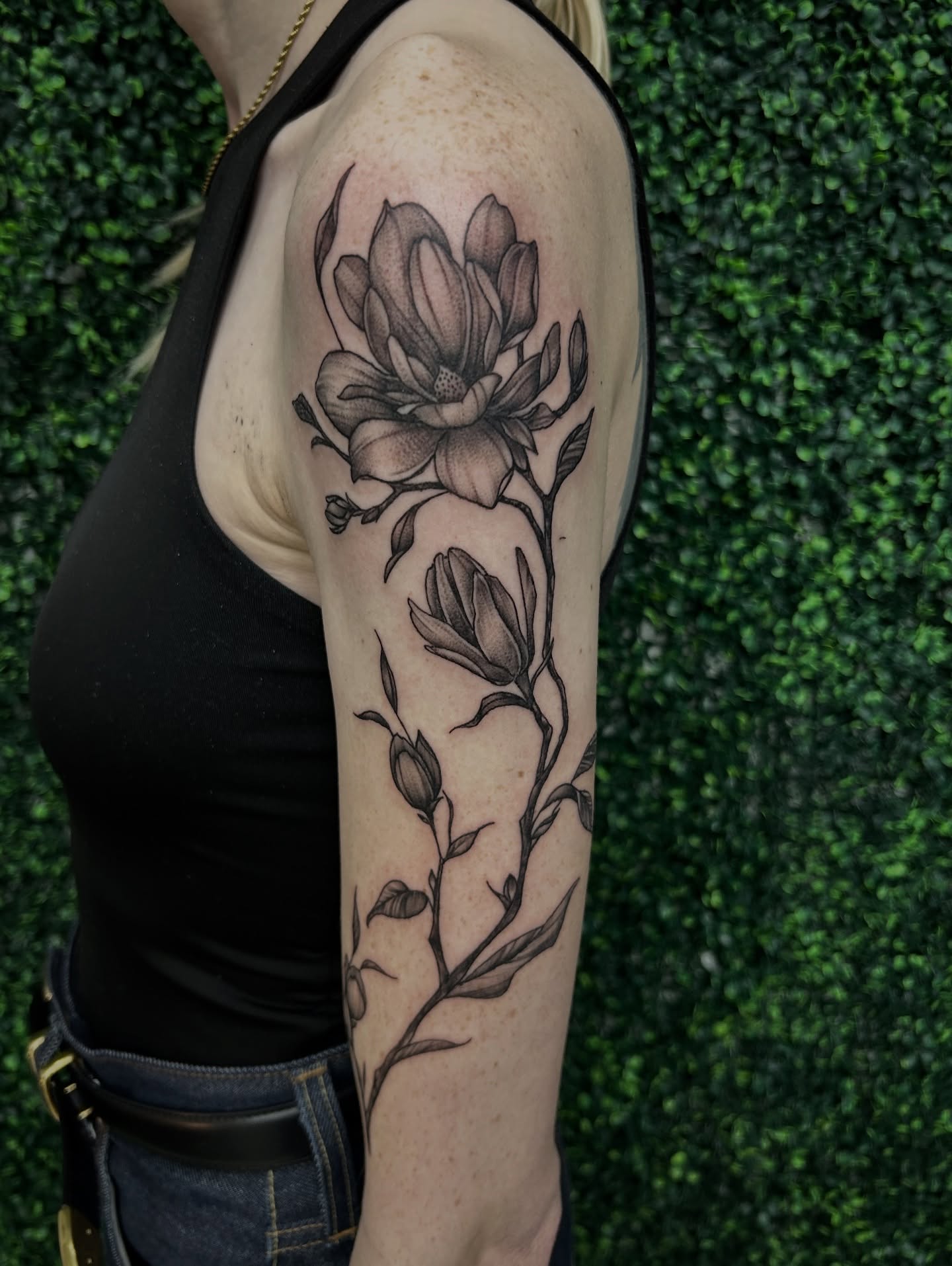 Tattoo by @austincpratttattoo — black_and_grey