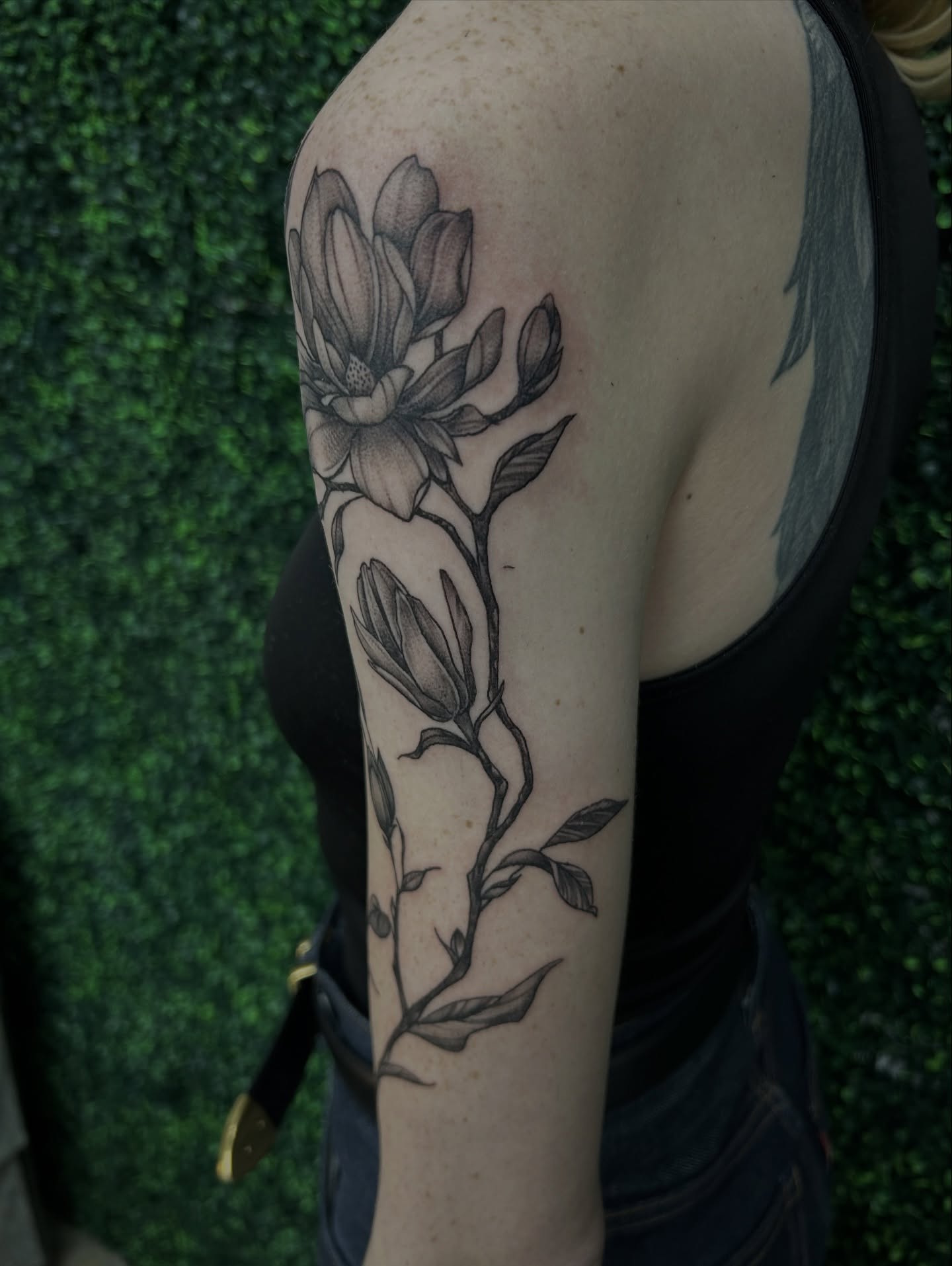 Tattoo by @austincpratttattoo — black_and_grey