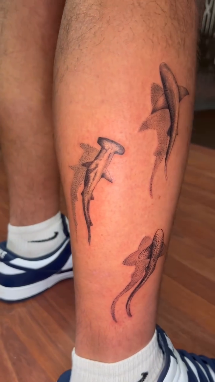 Tattoo by @oddratink — black_and_grey, realism