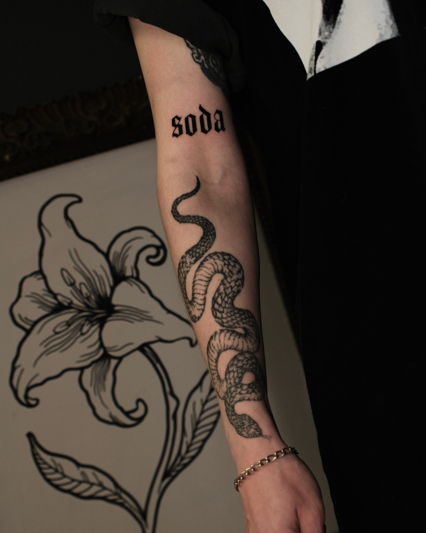 Tattoo by @staydoomed — black_and_grey