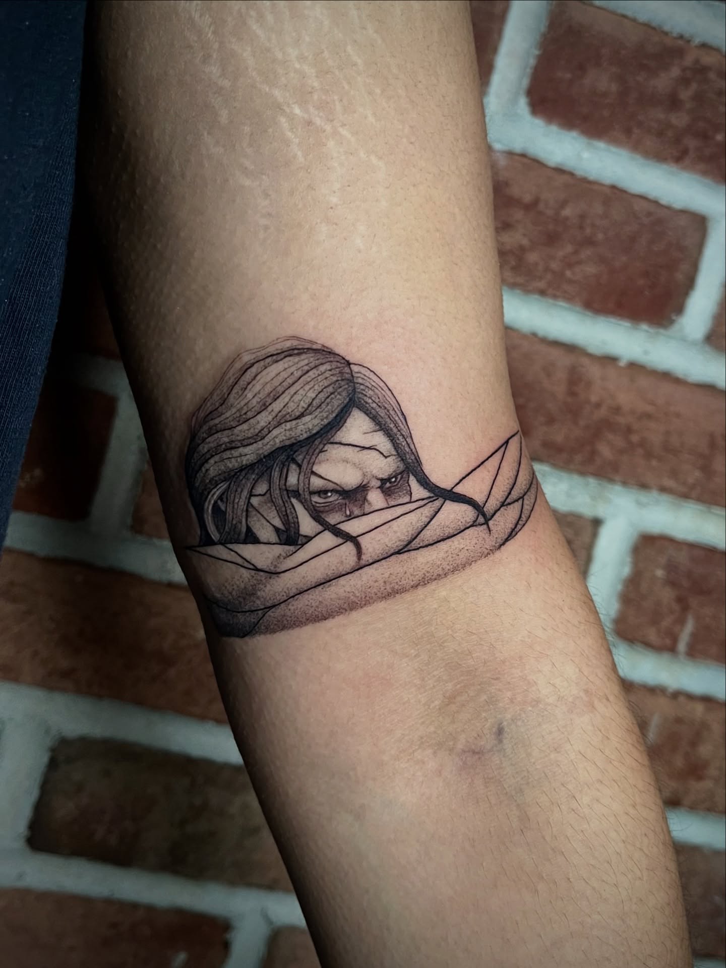 Tattoo by @fairyytaylzz — black_and_grey